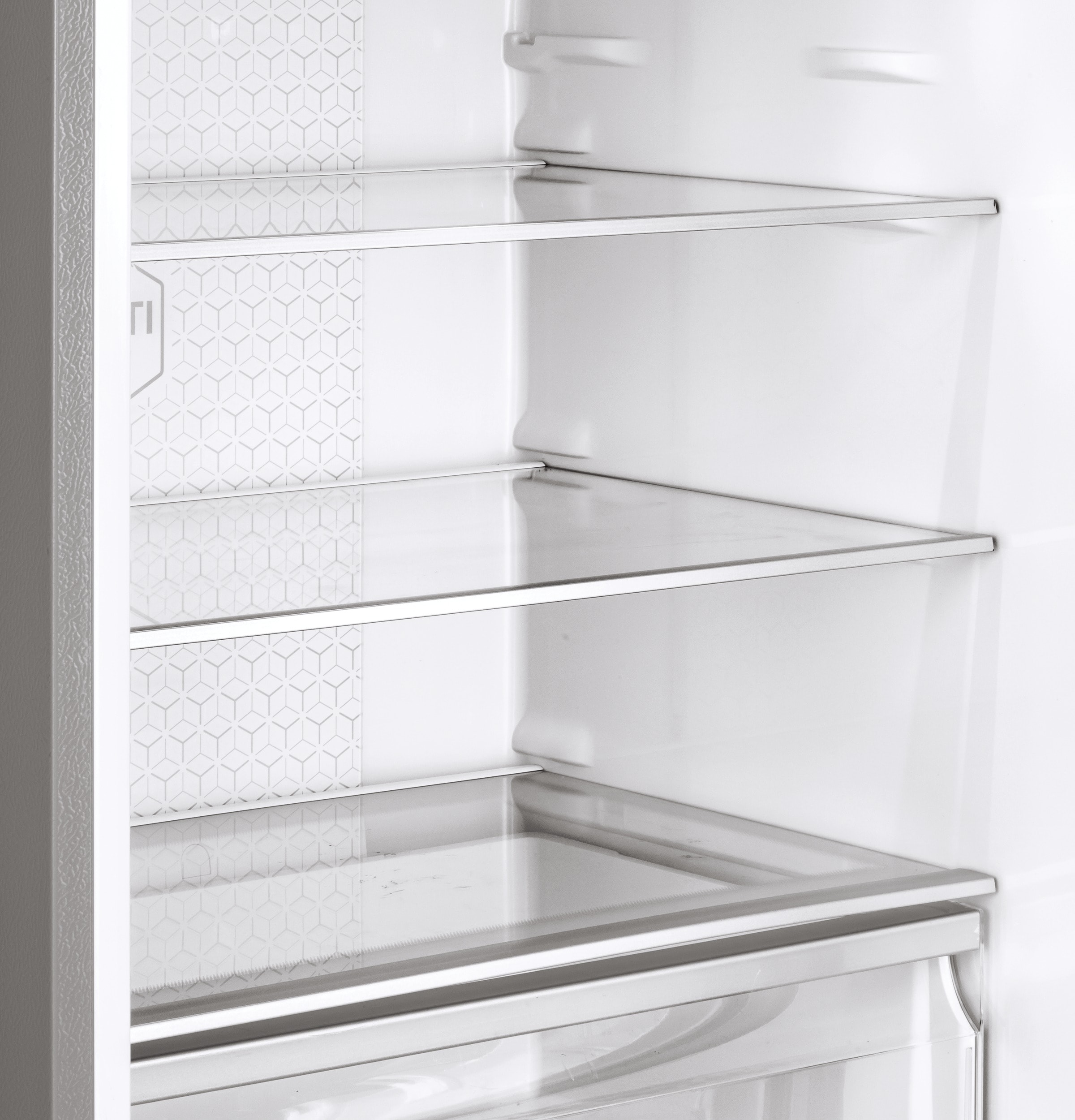 Refrigerador de fondo congelador estándar de 15 pies cúbicos de acero inoxidable - Certificado ENERGY STAR