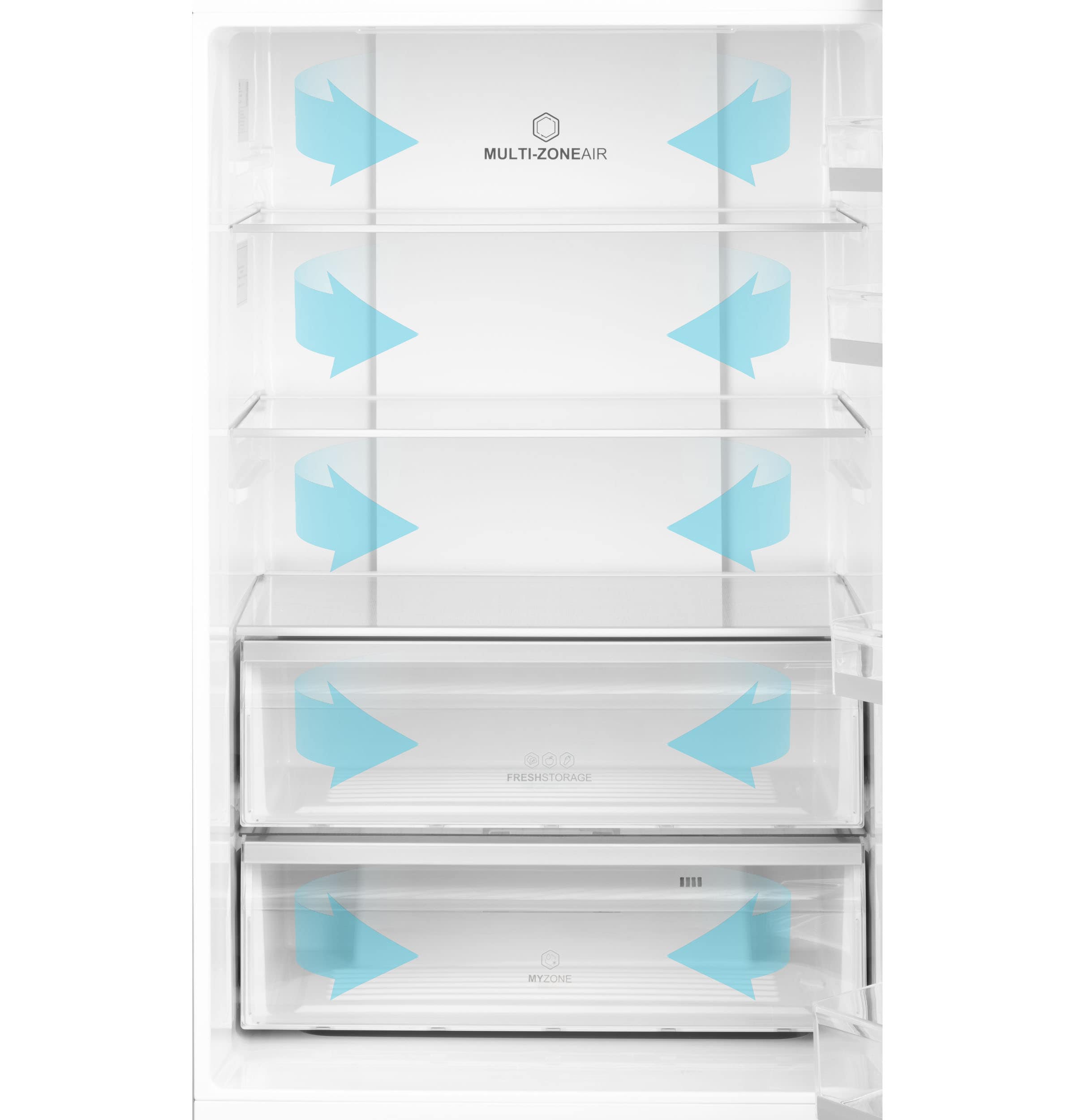 Refrigerador de fondo congelador estándar de 15 pies cúbicos de acero inoxidable - Certificado ENERGY STAR