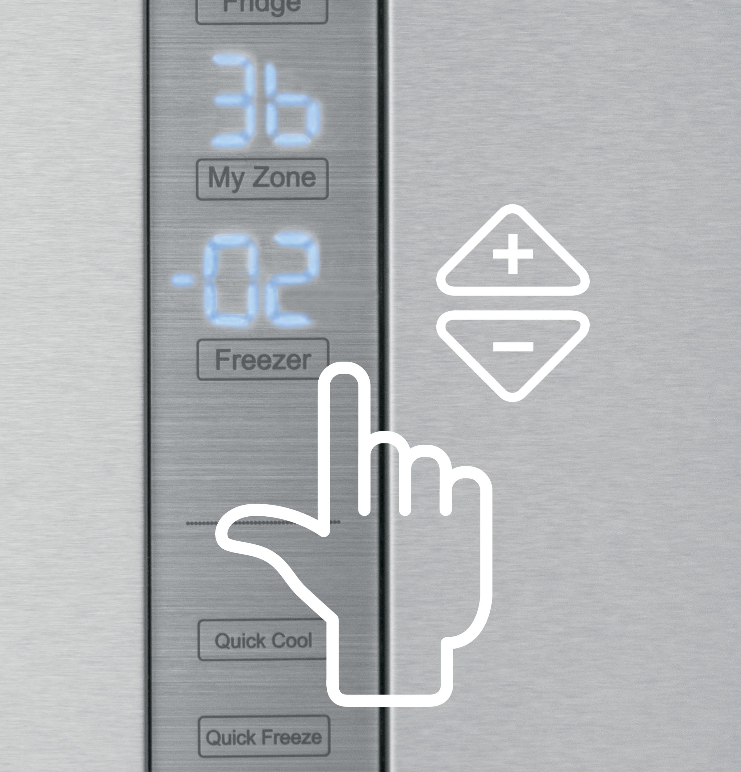 Refrigerador de fondo congelador estándar de 15 pies cúbicos de acero inoxidable - Certificado ENERGY STAR
