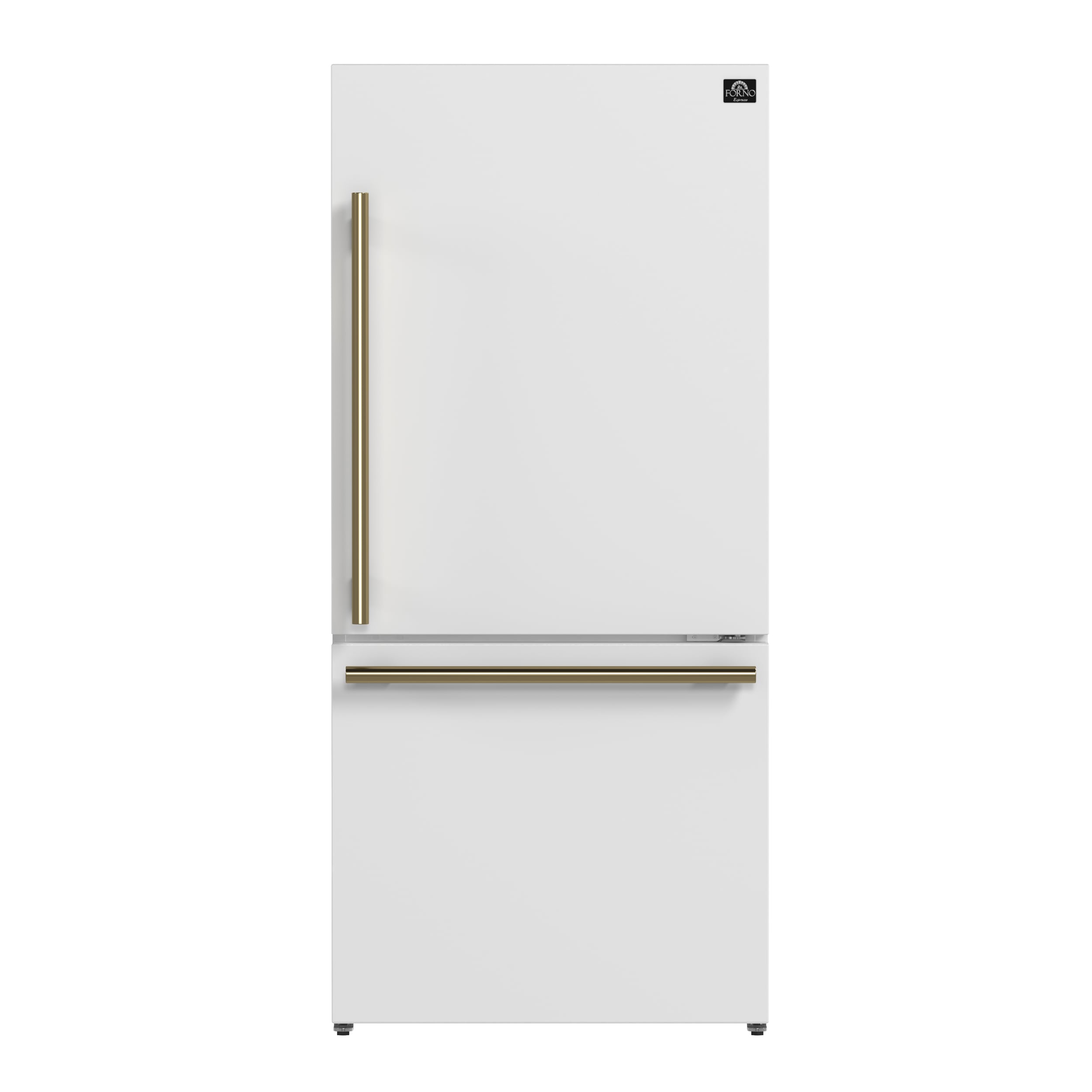 Refrigerador con congelador inferior de profundidad de mostrador de 17.2 pies cúbicos en color blanco, certificado ENERGY STAR
