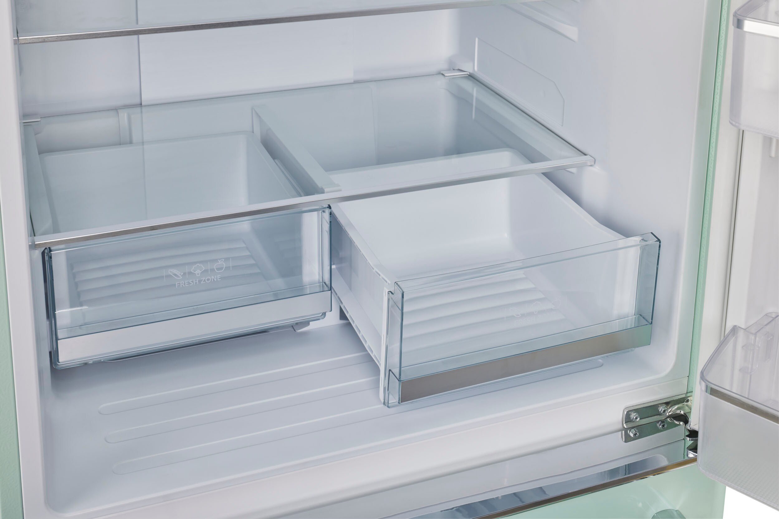 Refrigerador ÚNICO clásico retro de 17.7 pies cúbicos con congelador inferior de profundidad de mostrador y fabricador de hielo (Verde Menta Verano) Certificado ENERGY STAR UGP-510L LG AC