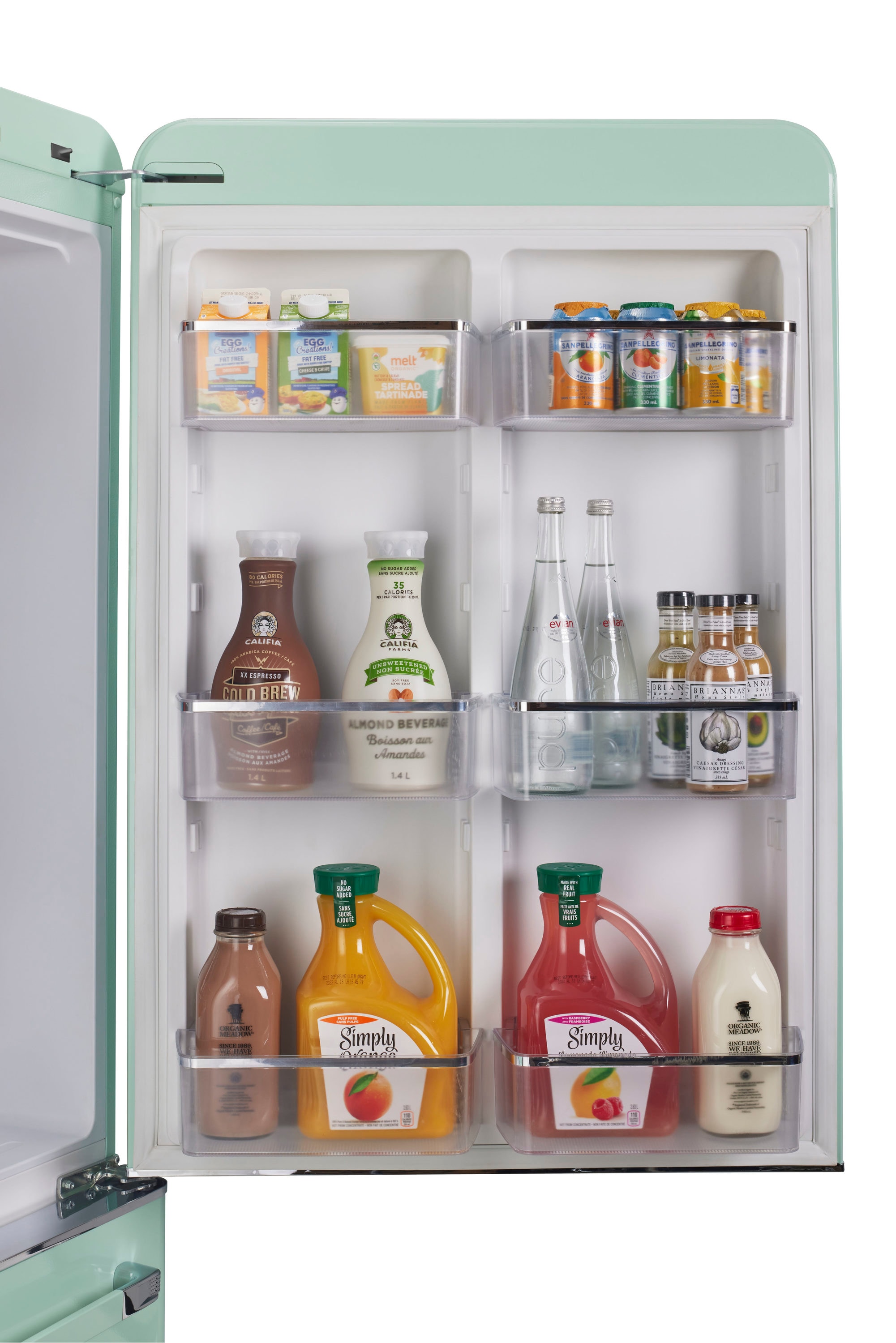 Refrigerador ÚNICO clásico retro de 17.7 pies cúbicos con congelador inferior de profundidad de mostrador y fabricador de hielo (Verde Menta Verano) Certificado ENERGY STAR UGP-510L LG AC