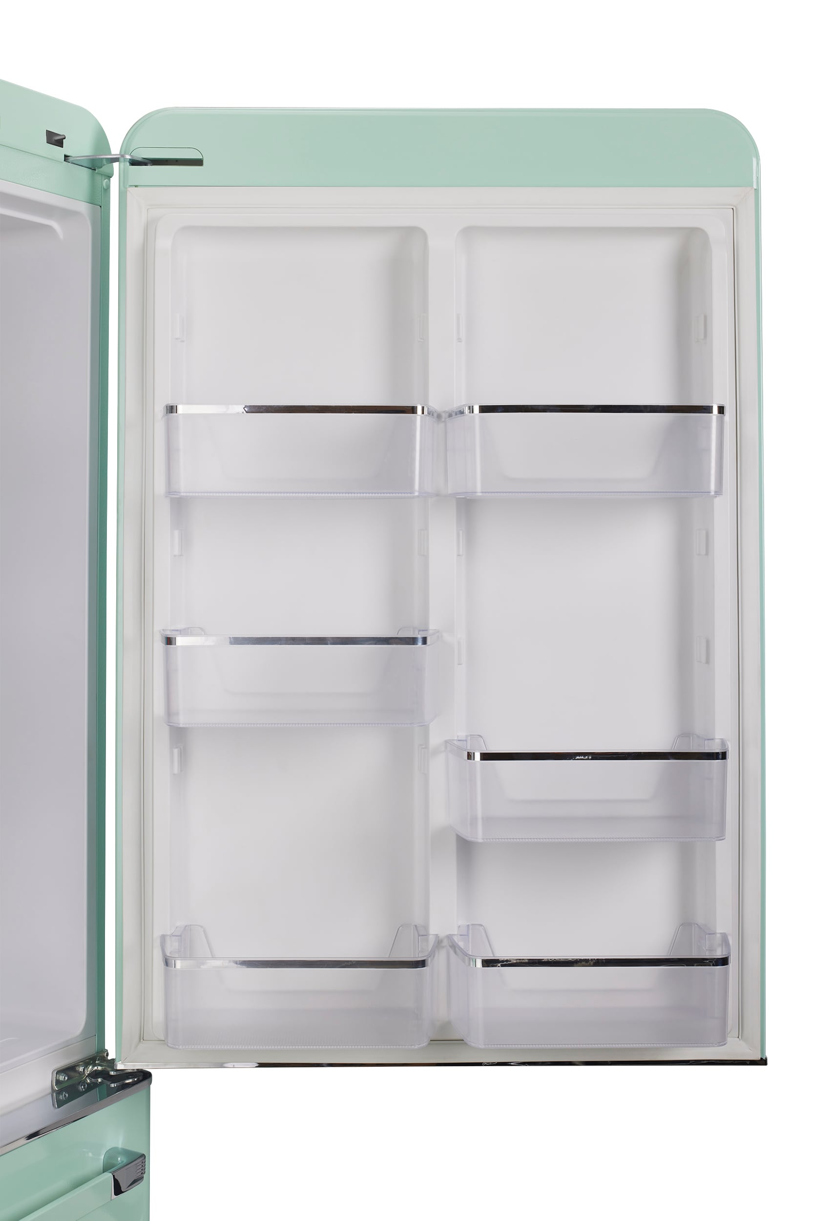 Refrigerador ÚNICO clásico retro de 17.7 pies cúbicos con congelador inferior de profundidad de mostrador y fabricador de hielo (Verde Menta Verano) Certificado ENERGY STAR UGP-510L LG AC