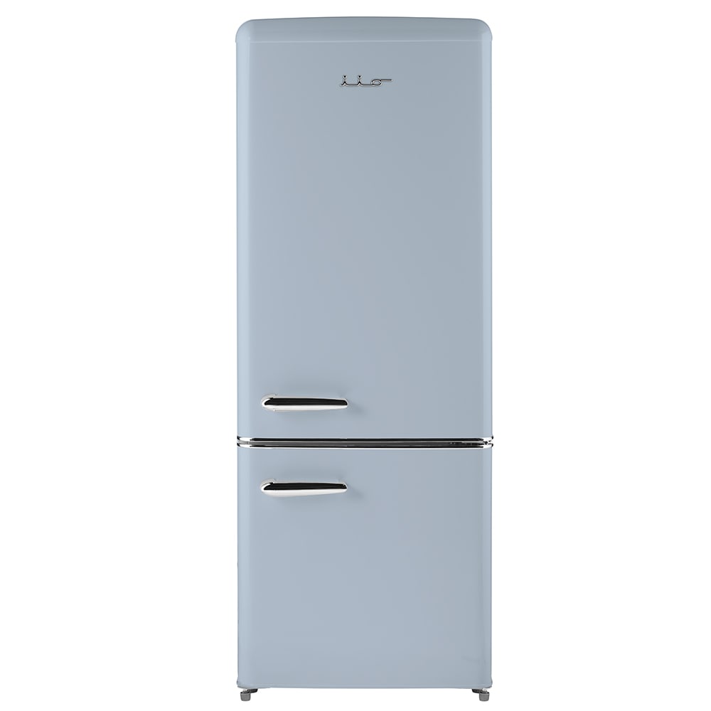 Refrigerador Retro FF1 de 7 pies cúbicos con congelador inferior de profundidad estándar en color azul claro con certificación ENERGY STAR