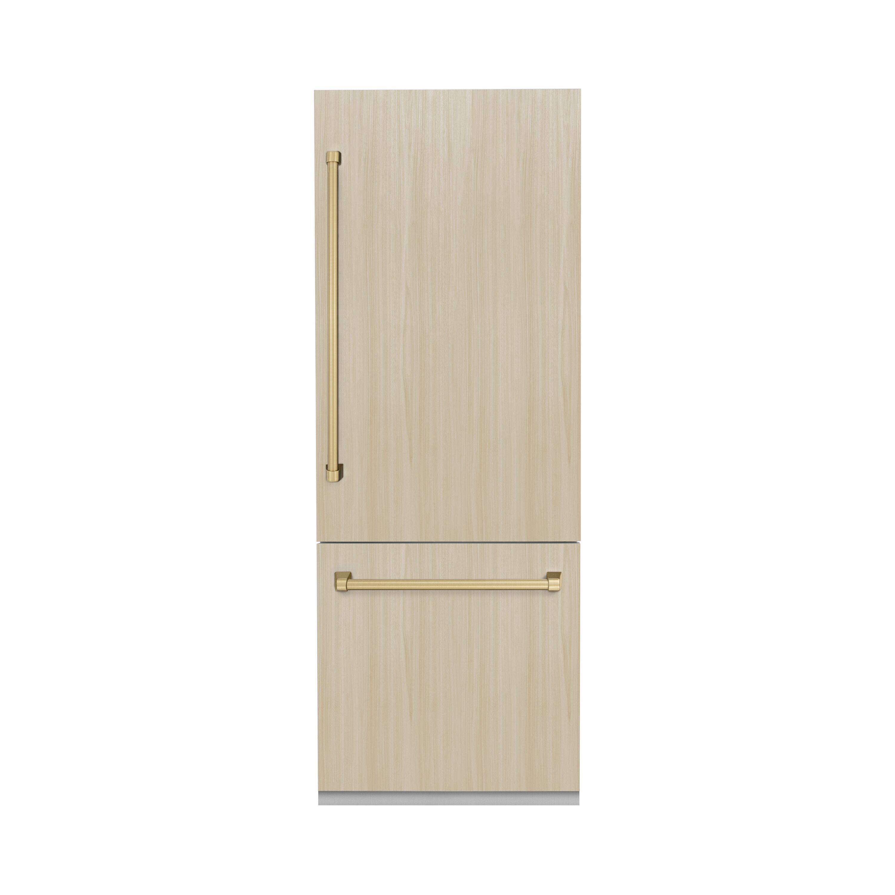 Refrigerador empotrado de fondo congelador y fábrica de hielo, de 16.1 pies cúbicos de ZLINE KITCHEN & BATH, certificado ENERGY STAR (Panel listo) RBIVZ-30-CB