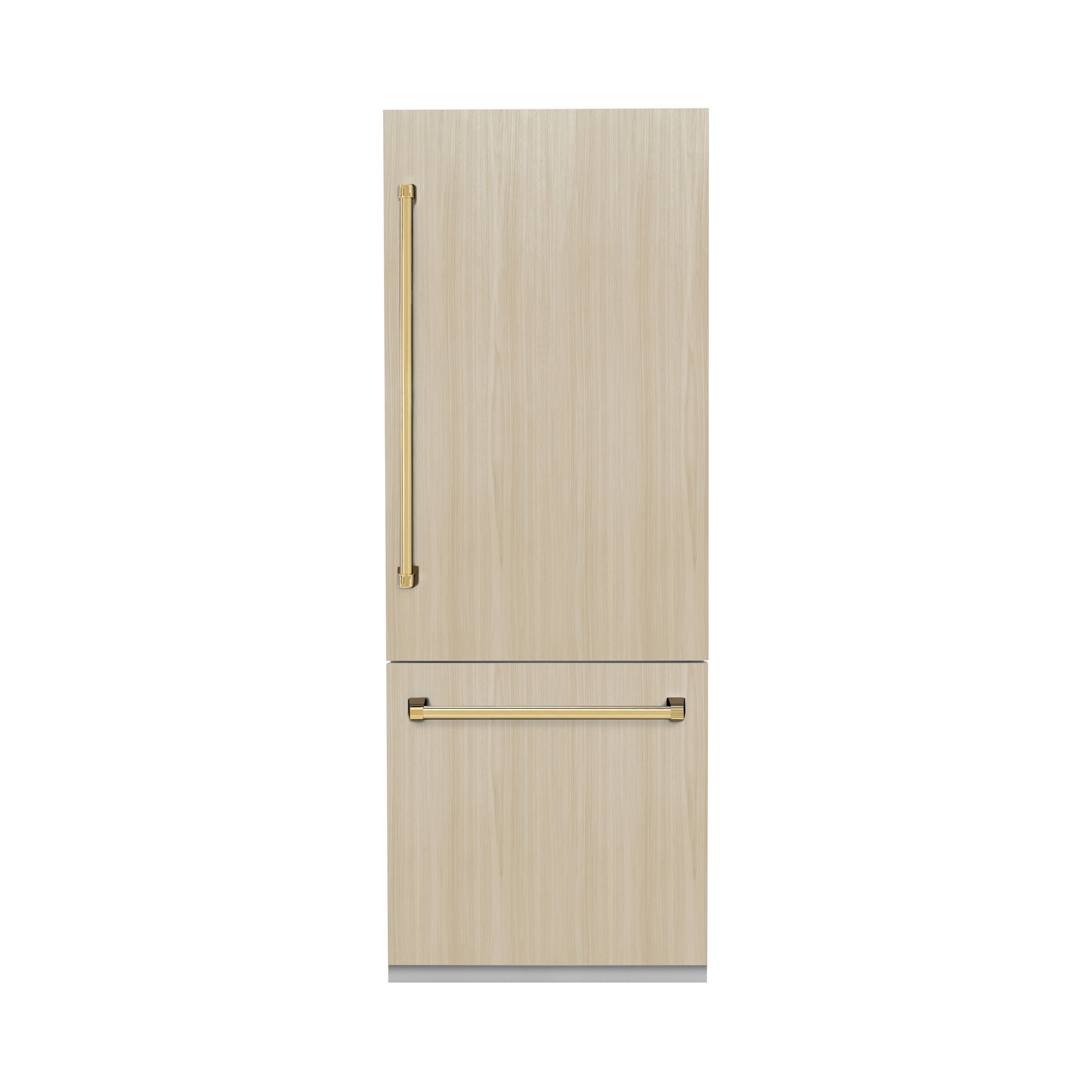 Refrigerador empotrado de congelador inferior de 16.1 pies cúbicos de ZLINE KITCHEN & BATH con fabricador de hielo (listo para panel) Certificado ENERGY STAR RBIVZ-30-G