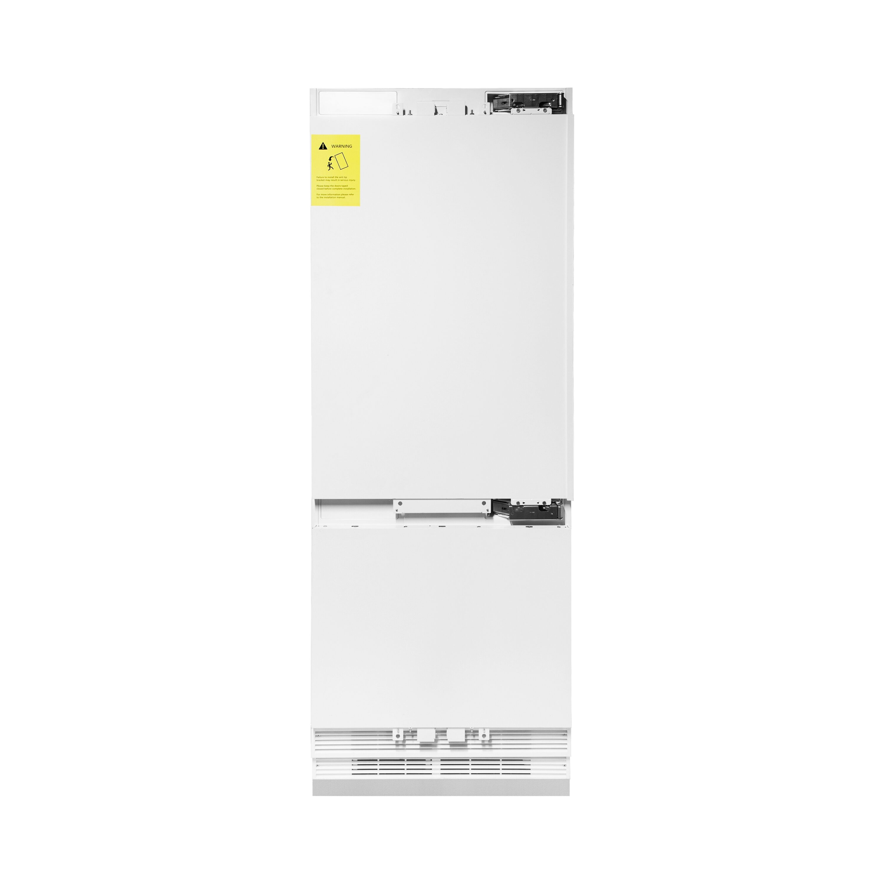 Refrigerador empotrado de fondo libre con fabricador de hielo de 16.1 pies cúbicos de ZLINE KITCHEN & BATH (listo para panel) Certificado ENERGY STAR RBIVZ-30-MB.
