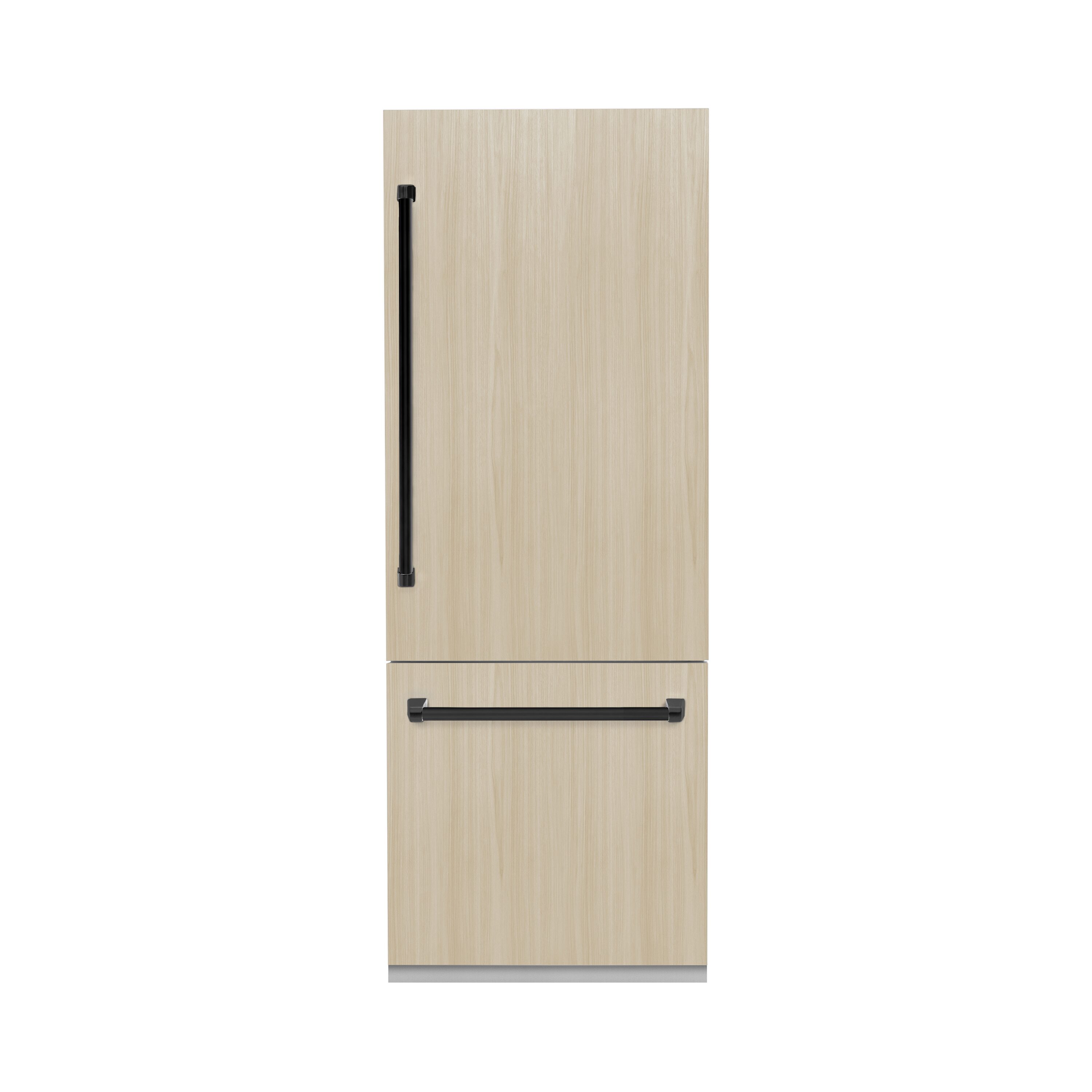 Refrigerador empotrado de fondo libre con fabricador de hielo de 16.1 pies cúbicos de ZLINE KITCHEN & BATH (listo para panel) Certificado ENERGY STAR RBIVZ-30-MB.