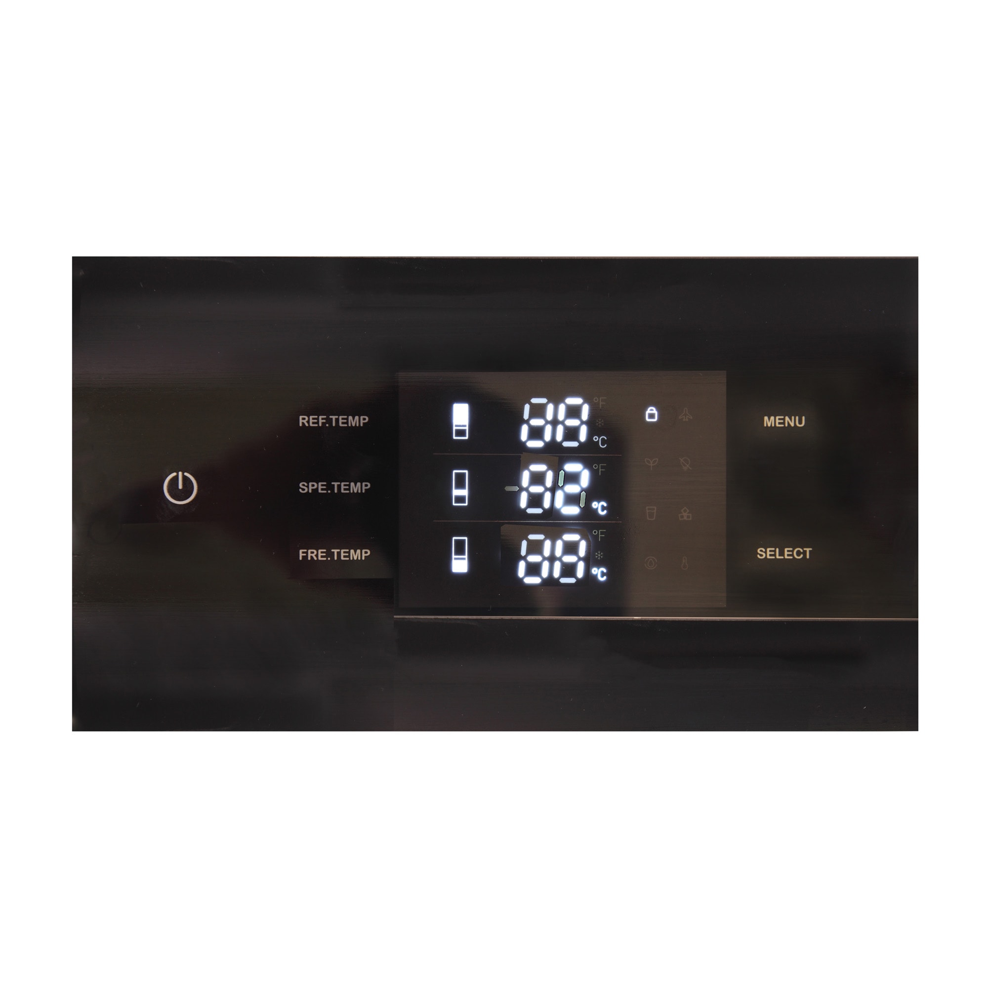 Refrigerador Empotrable de Profundidad de Mostrador de 19.8 pies cúbicos con Congelador Inferior y Fabricador de Hielo (Blanco) Certificado ENERGY STAR