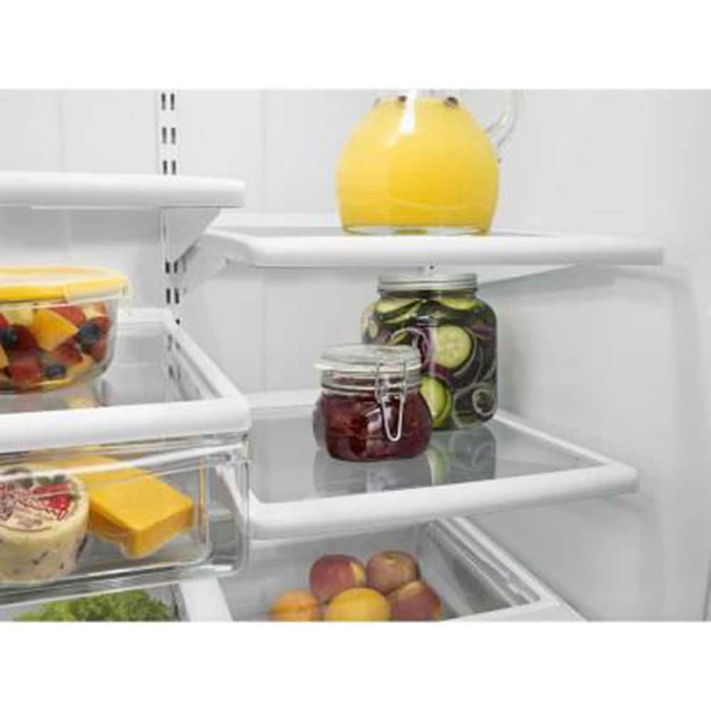 Refrigerador de fondo congelador estándar Whirlpool de 22.07 pies cúbicos con fabricador de hielo (Blanco) Certificado ENERGY STAR WRB322DMBW