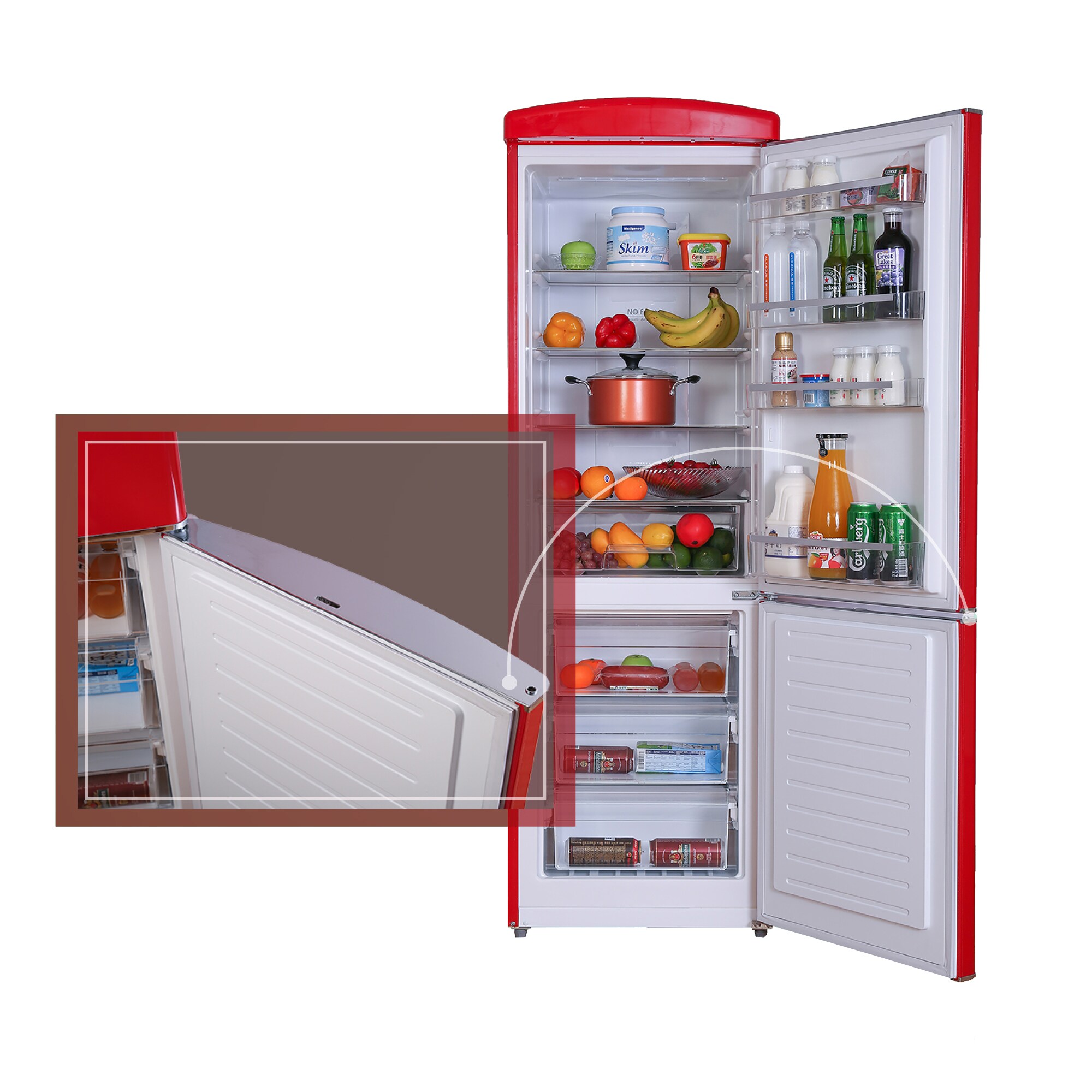 Refrigerador Reductor de Congelador Inferior Estándar de 10.7 Pies Cúbicos