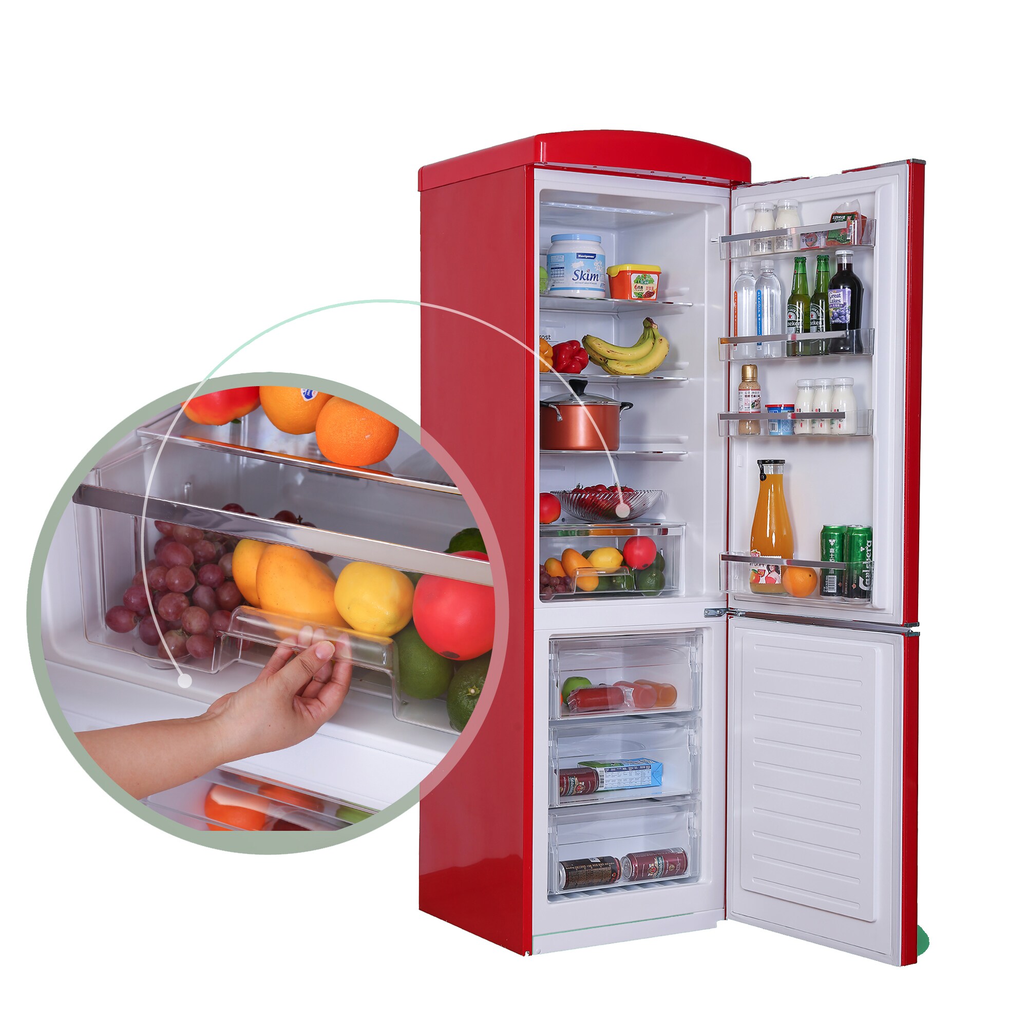 Refrigerador Reductor de Congelador Inferior Estándar de 10.7 Pies Cúbicos