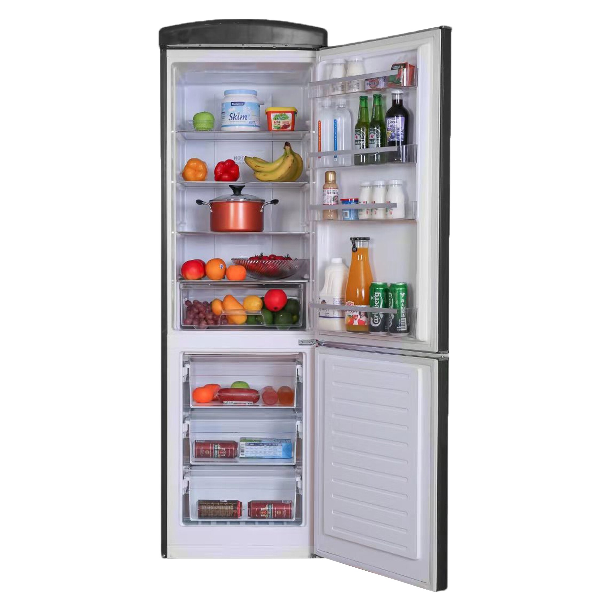 Refrigerador con Congelador Abajo de 10.7 Pies Cúbicos en Negro