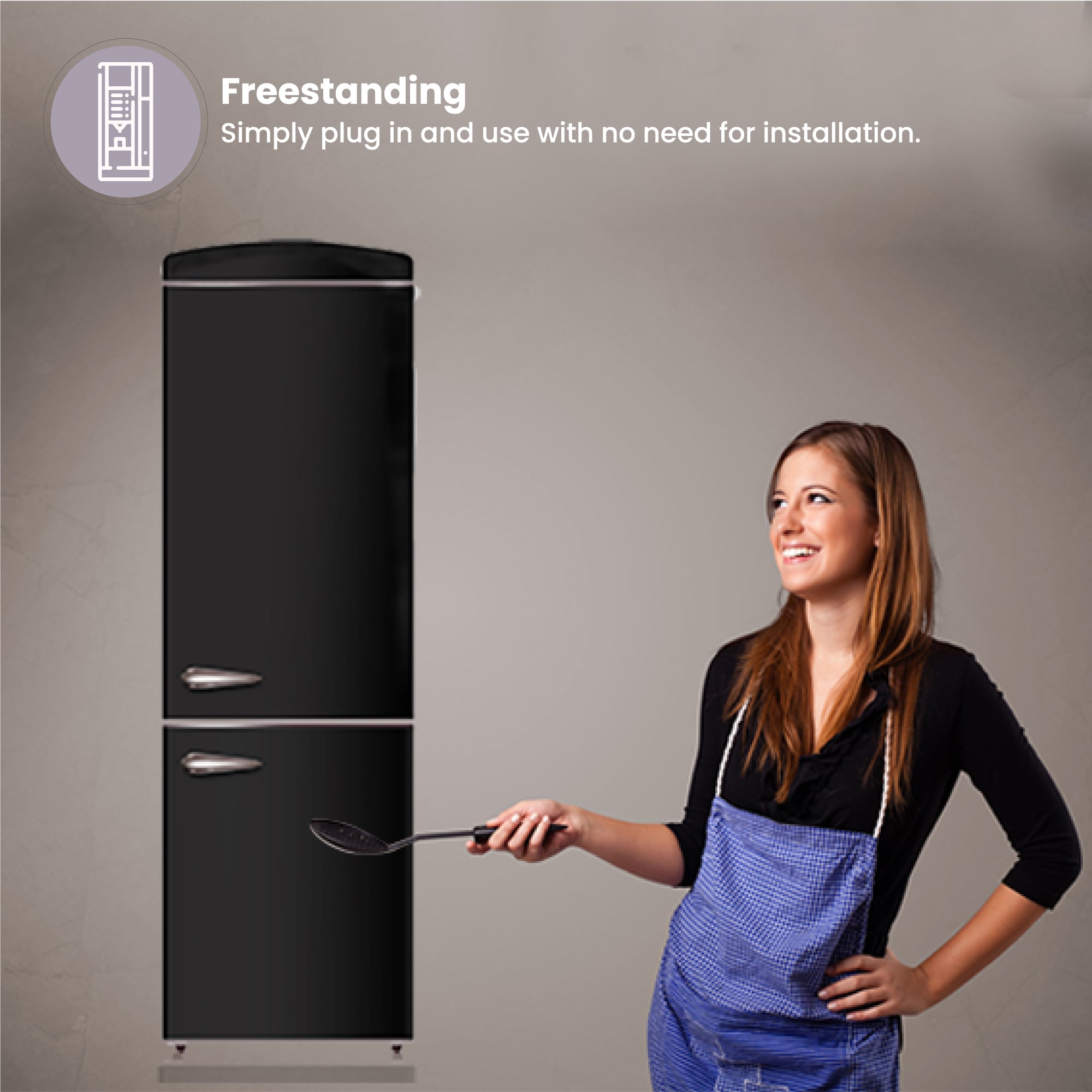 Refrigerador con Congelador Abajo de 10.7 Pies Cúbicos en Negro