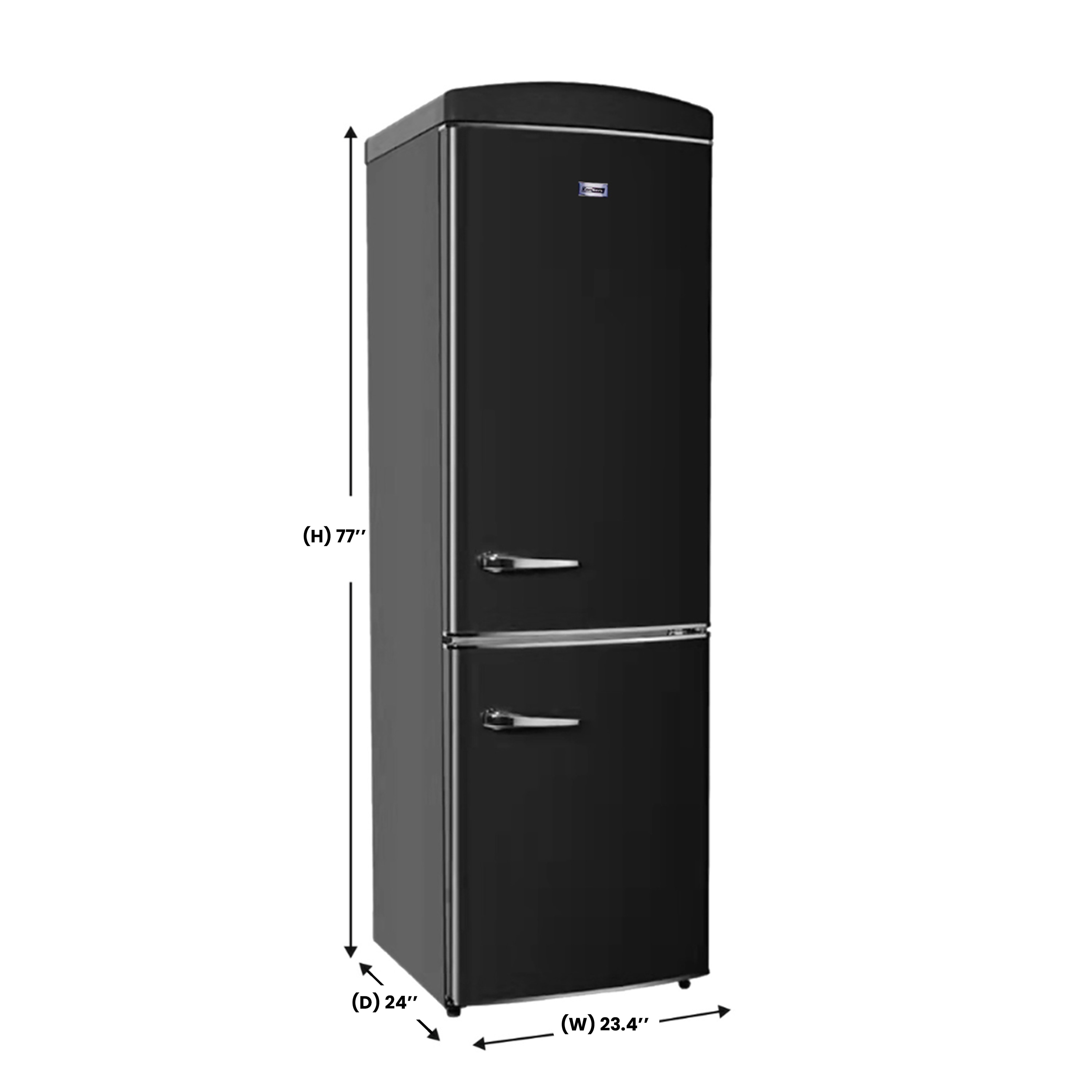 Refrigerador con Congelador Abajo de 10.7 Pies Cúbicos en Negro