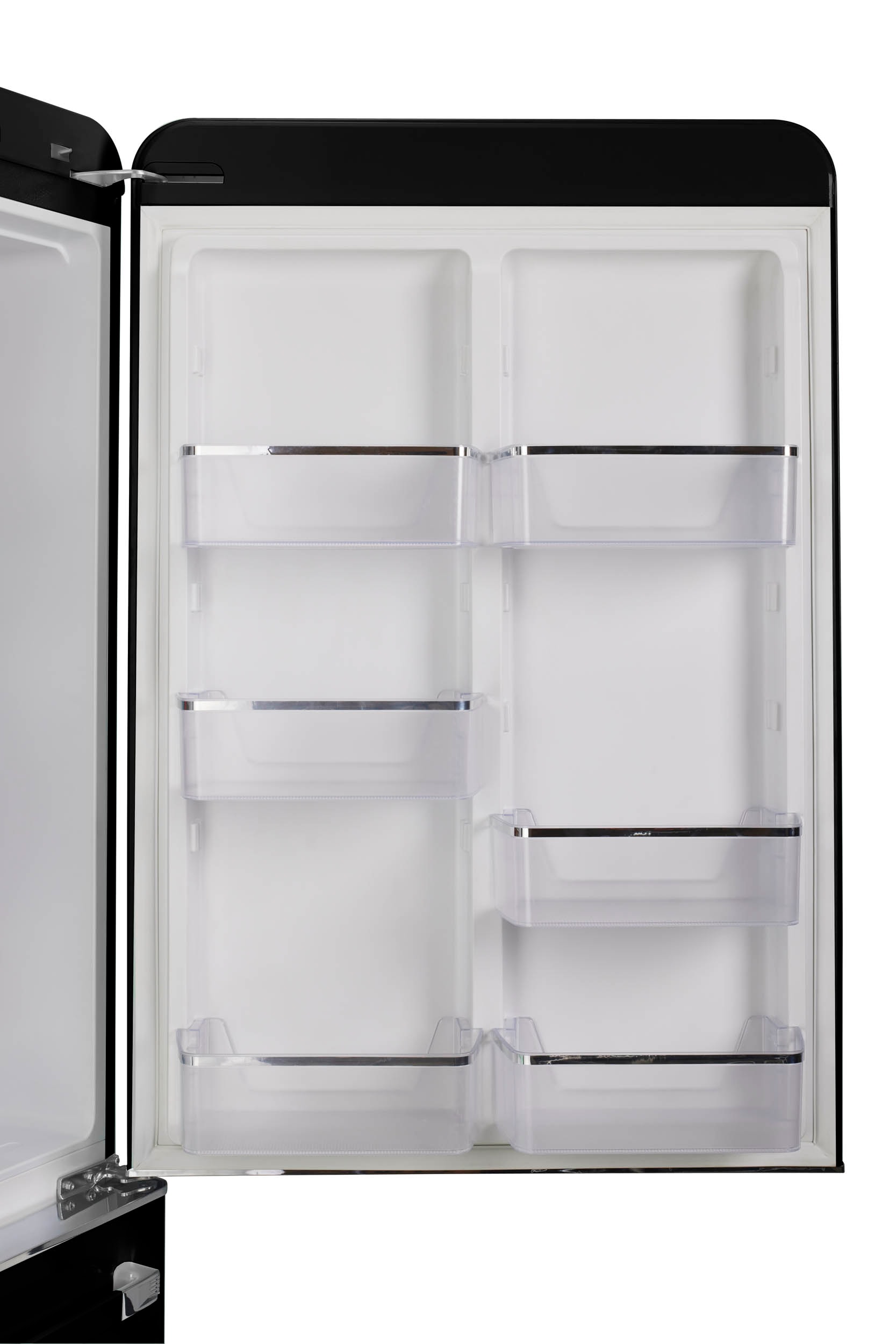 Refrigerador Único Clásico Retro de Profundidad de Mostrador de 17.7 pies cúbicos con Fabricador de Hielo (Negro Medianoche) Certificado ENERGY STAR UGP-510L B AC