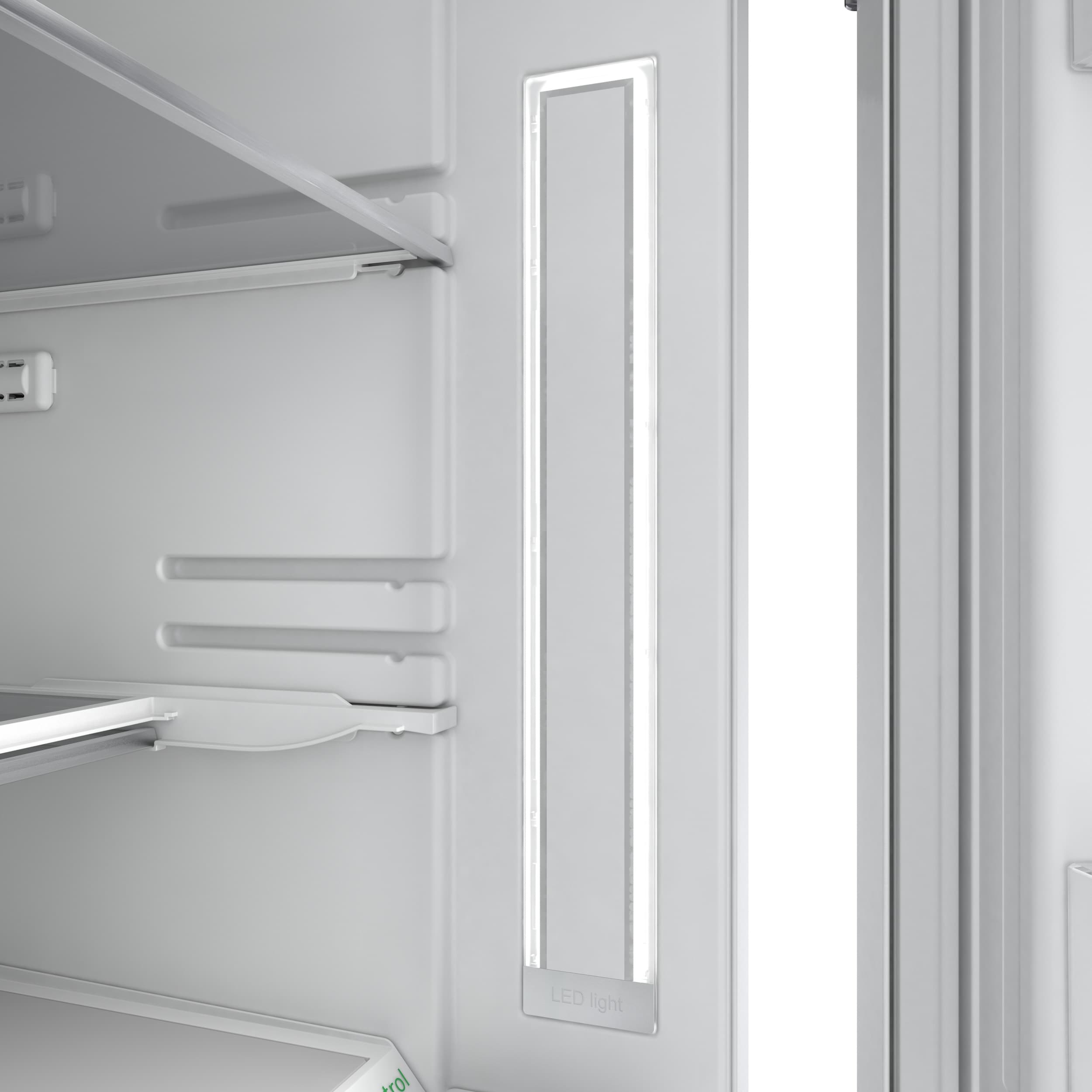 Refrigerador empotrado de fondo con congelador inferior de panel personalizado de la Serie 800 Bosch con conectividad Home Connect de 9 pies cúbicos (listo para panel) Certificado ENERGY STAR B09IB91NSP