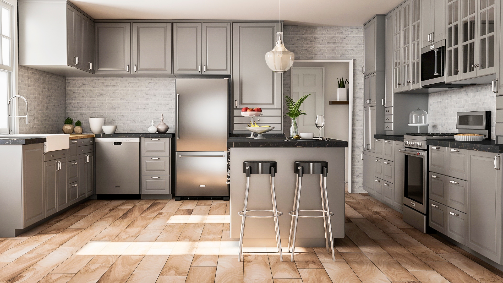 Refrigerador de fondo con congelador estándar de 18.67 pies cúbicos de KitchenAid, fabricante de hielo opcional (se vende por separado) (Acero inoxidable) Certificado ENERGY STAR KRBR109ESS