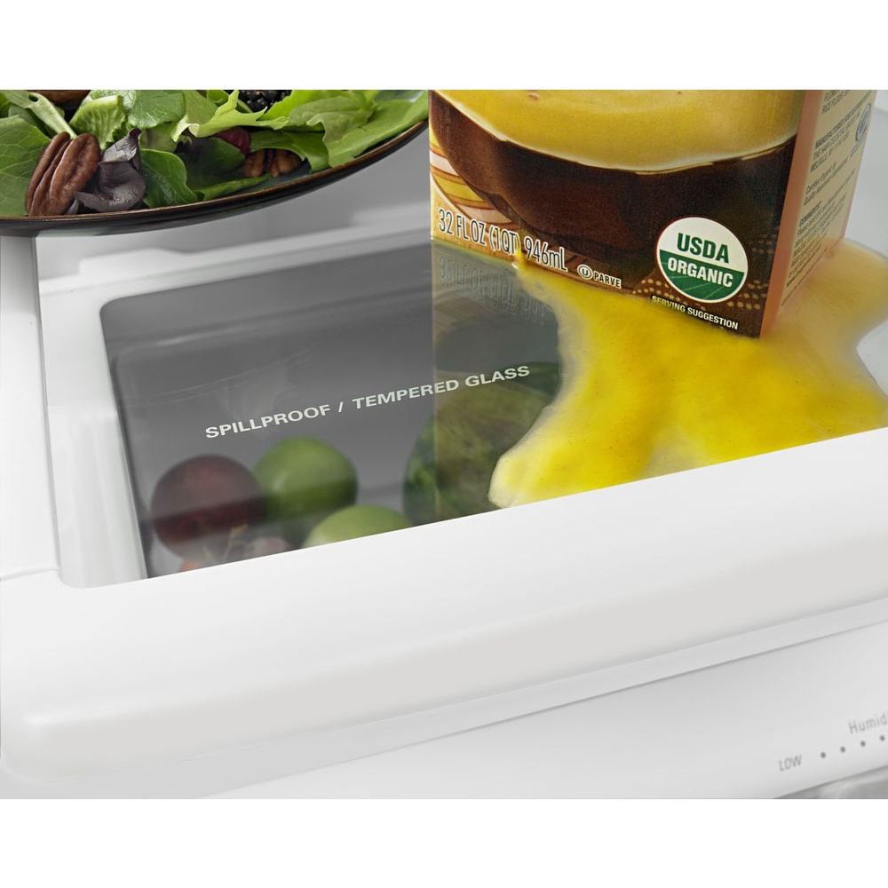 Refrigerador con congelador inferior de profundidad estándar de 18.6 pies cúbicos Amana, con opción de fabricador de hielo (se vende por separado) (Negro) ABB1924BRB