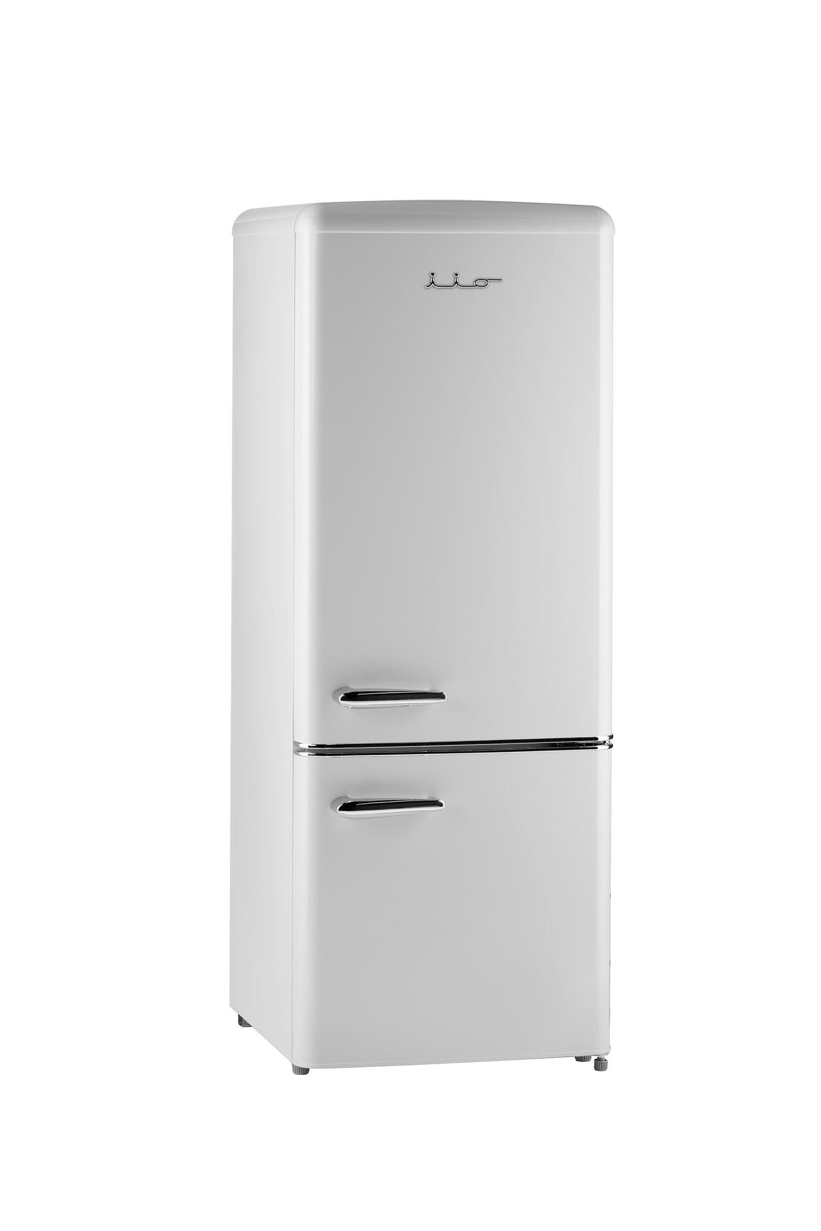 Refrigerador Retro FF1 de 7 pies cúbicos, con congelador en la parte inferior y profundidad estándar, blanco escarchado (certificado ENERGY STAR)