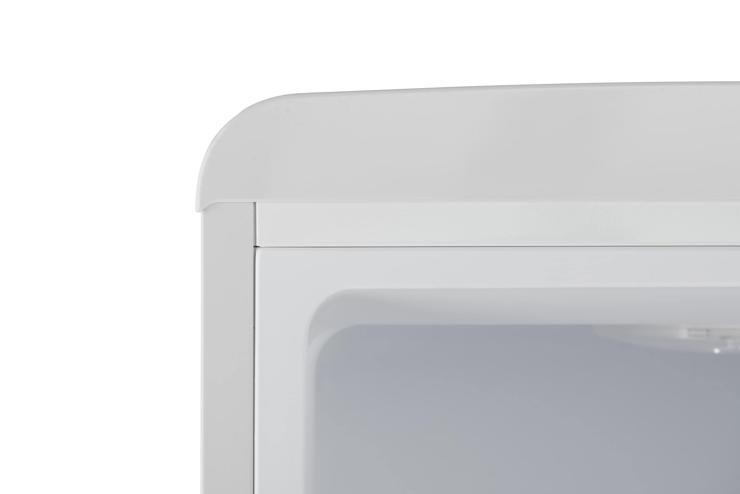 Refrigerador Retro FF1 de 7 pies cúbicos, con congelador en la parte inferior y profundidad estándar, blanco escarchado (certificado ENERGY STAR)