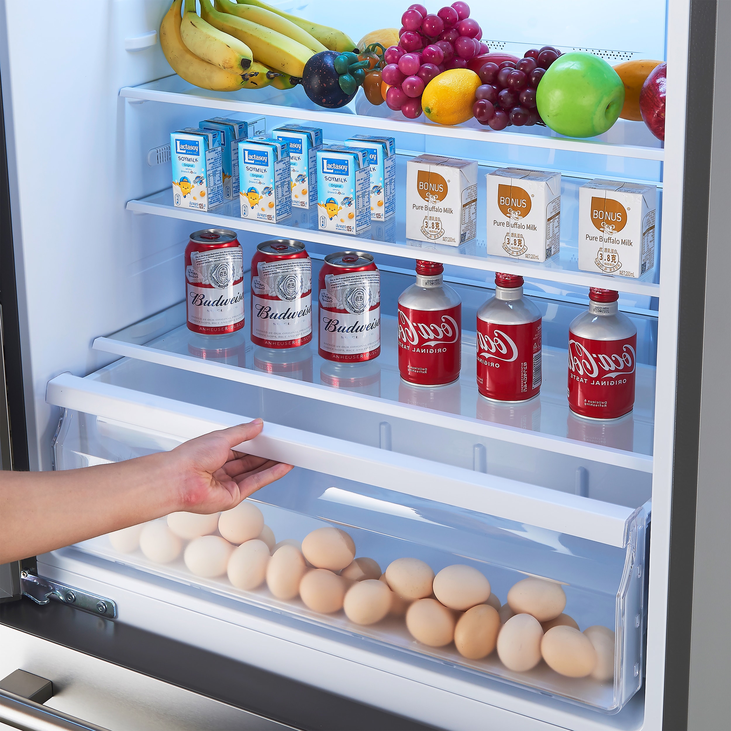 Refrigerador de fondo congelador de acero inoxidable FORNO Milano Espresso de 17.2 pies cúbicos con dispensador de hielo - Certificado ENERGY STAR