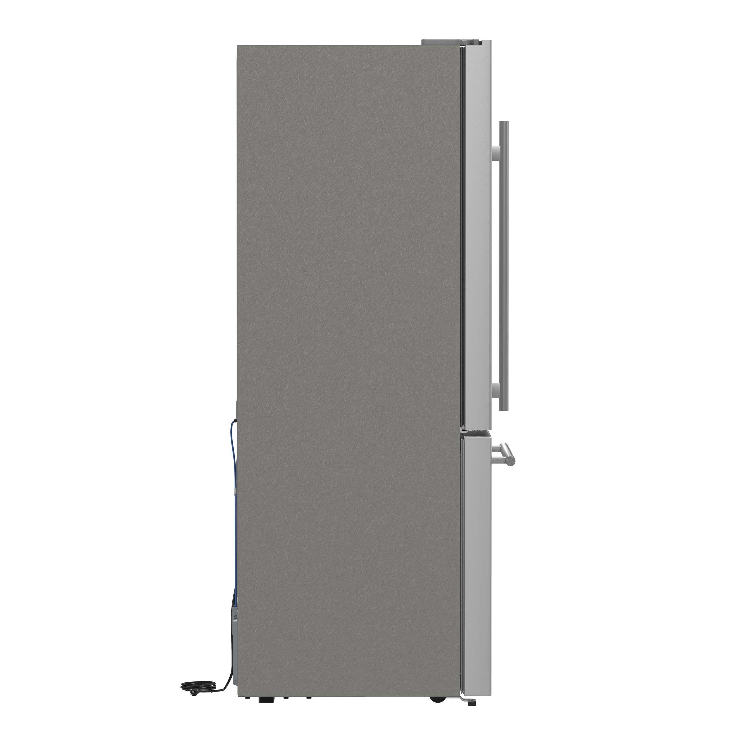 Refrigerador de fondo congelador de acero inoxidable FORNO Milano Espresso de 17.2 pies cúbicos con dispensador de hielo - Certificado ENERGY STAR