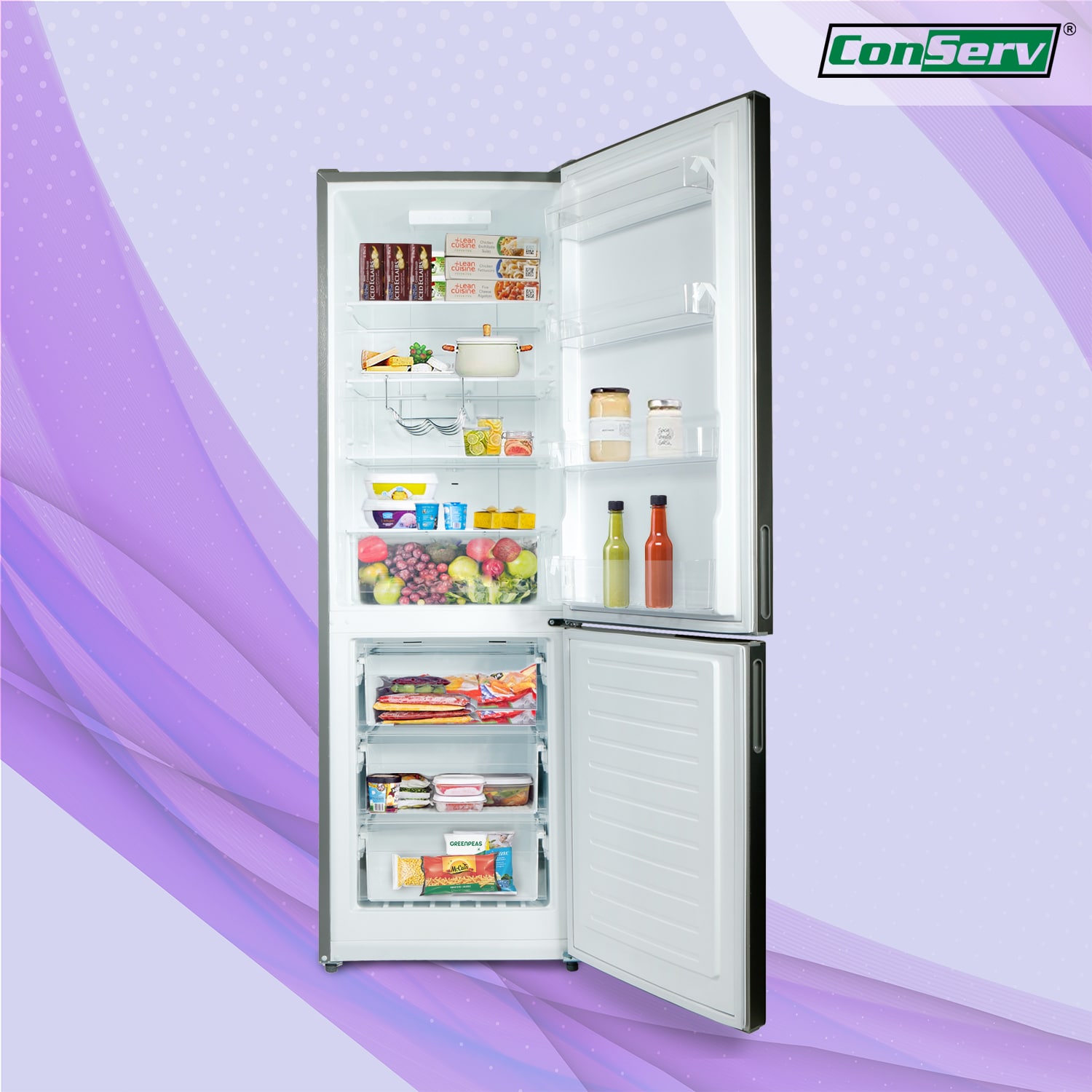 Refrigerador Bottom-Freezer de 10.8 pies cúbicos de Acero Inoxidable, Listo para el Garage, Certificado ENERGY STAR de Equator Advanced Appliances