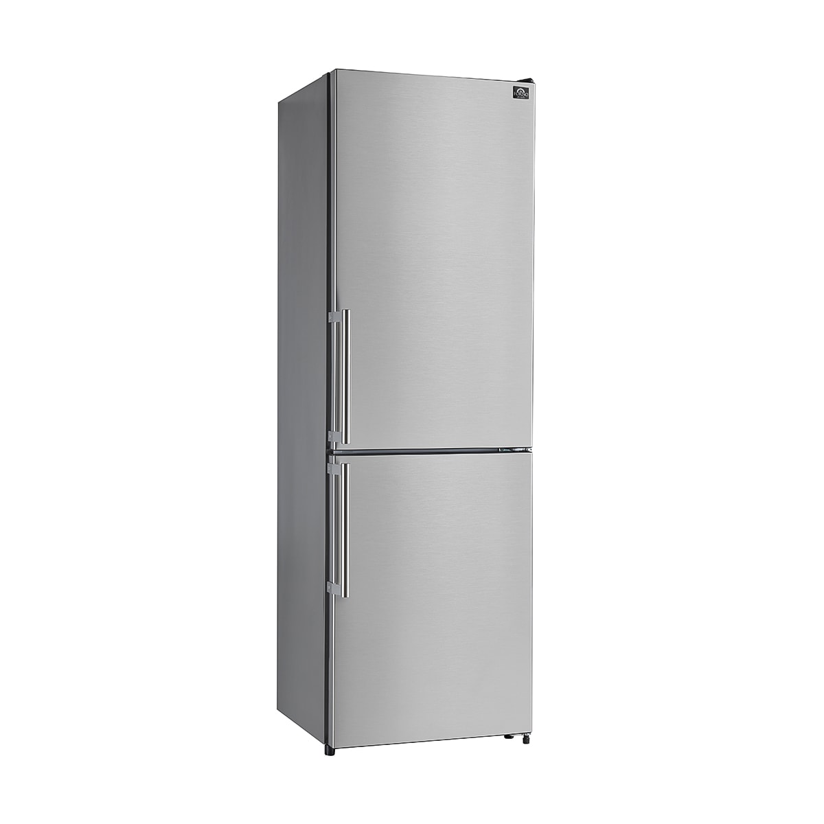 Refrigerador de Acero Inoxidable FORNO Guardia con Puerta Derecha de 10.8 Pies cúbicos y Congelador Inferior de Profundidad Estándar, Certificado ENERGY STAR FFFFD1778-24RS