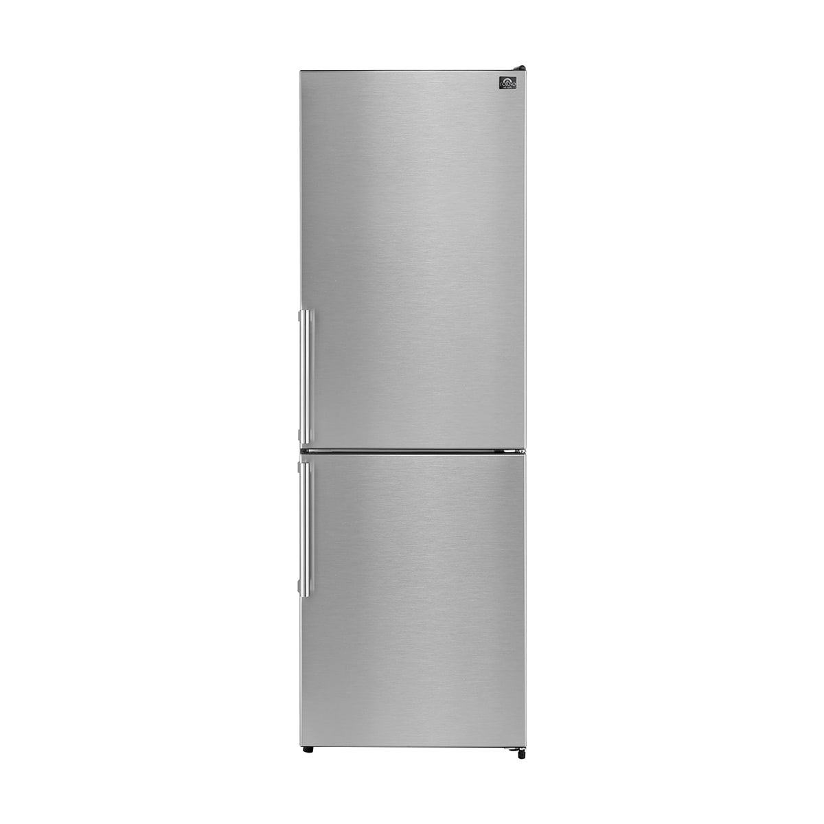 Refrigerador de Acero Inoxidable FORNO Guardia con Puerta Derecha de 10.8 Pies cúbicos y Congelador Inferior de Profundidad Estándar, Certificado ENERGY STAR FFFFD1778-24RS