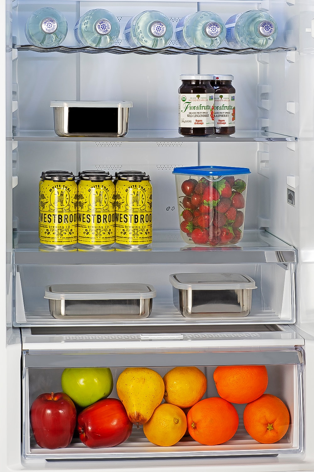 Refrigerador de fondo con congelador inferior de 11.5 pies cúbicos y profundidad de mostrador, apariencia de acero inoxidable resistente a huellas digitales (Certificado ENERGY STAR) Summit Appliance FFBF235PLLHD