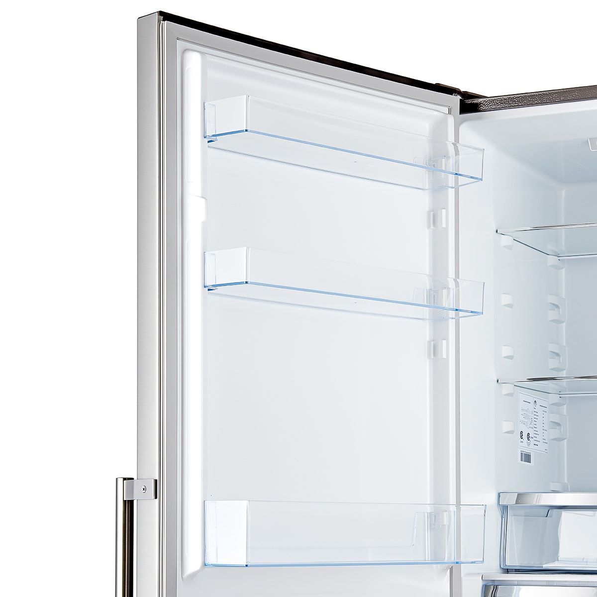 Refrigerador FORNO Guardia de 21.6 pies cúbicos de profundidad de mostrador con congelador inferior de acero inoxidable certificado ENERGY STAR FFFFD1778-48