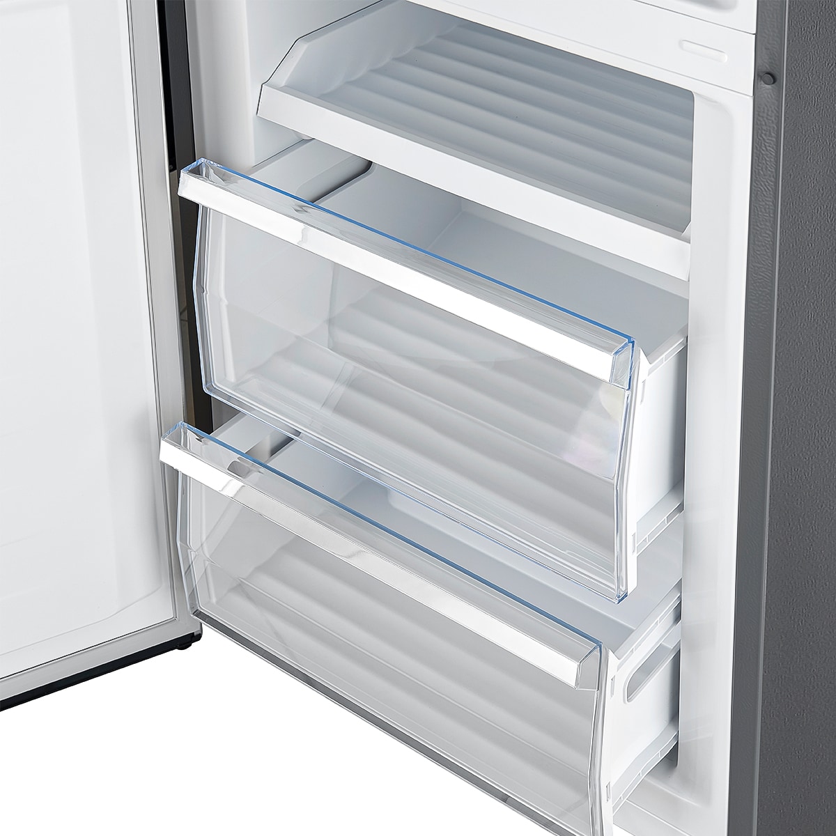 Refrigerador FORNO Guardia de 21.6 pies cúbicos de profundidad de mostrador con congelador inferior de acero inoxidable certificado ENERGY STAR FFFFD1778-48