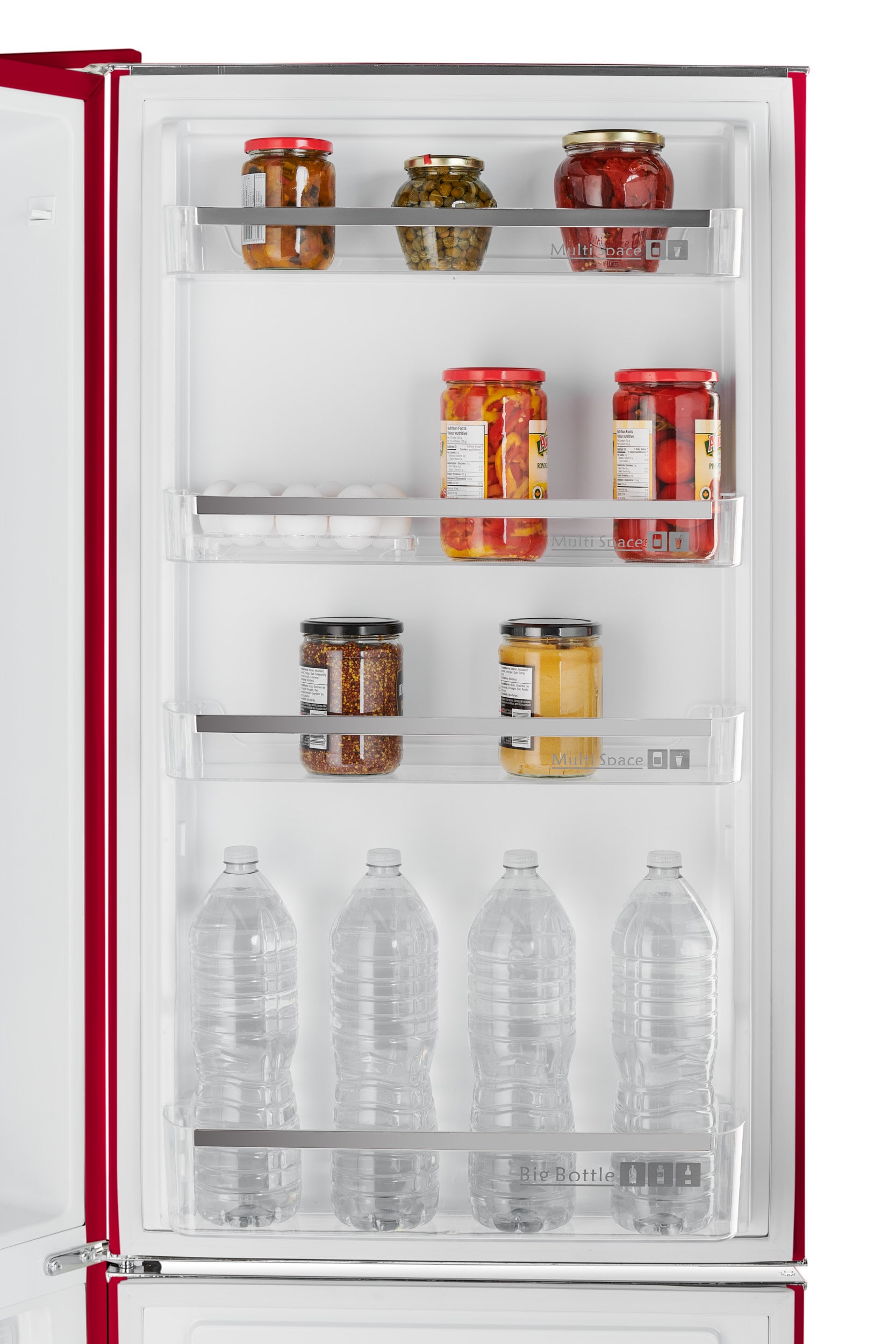 Refrigerador Retro-Mod RM1 de 11 pies cúbicos con congelador inferior de profundidad estándar en color vino tinto (certificación ENERGY STAR)