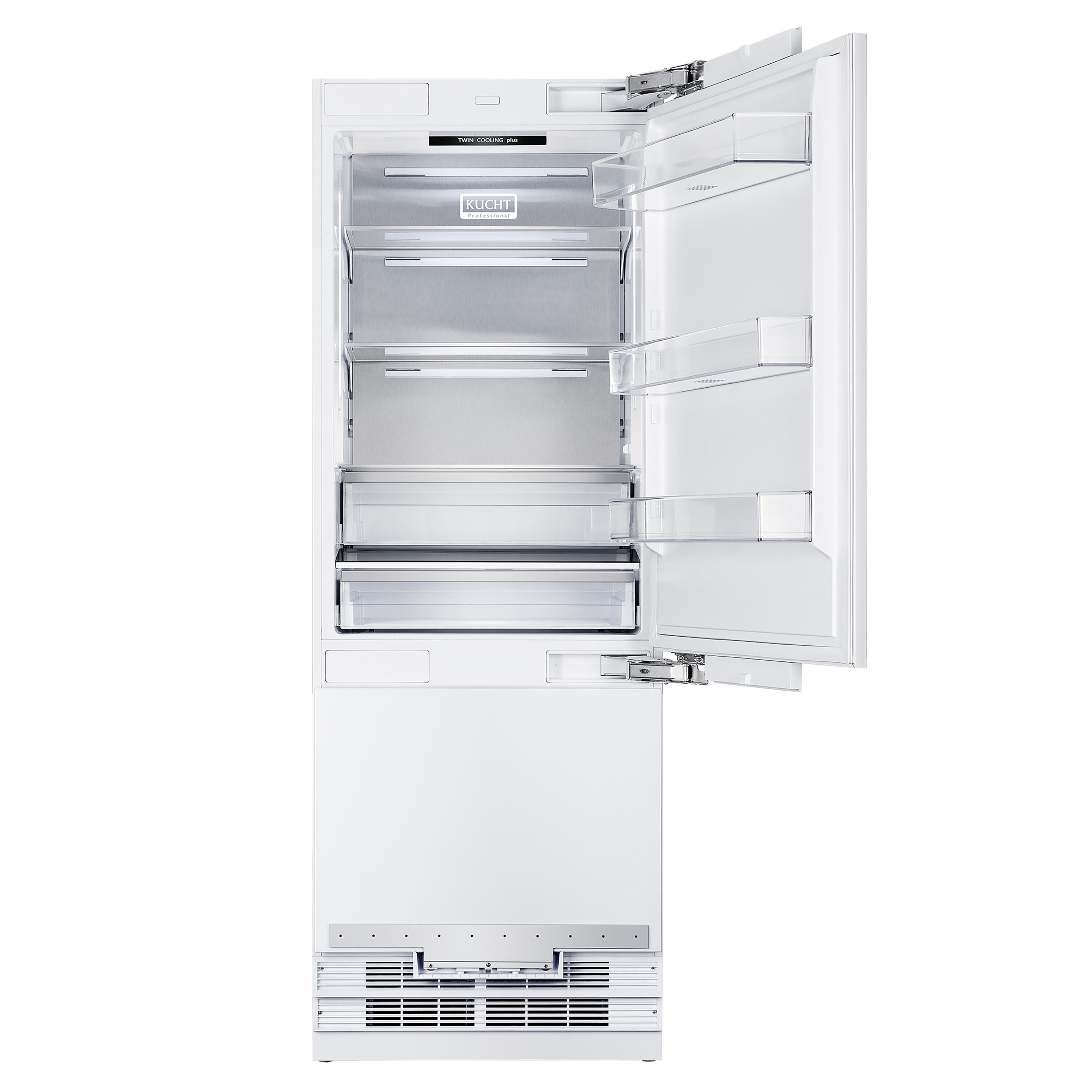 Refrigerador empotrado de fondo congelador y hielera de 16 pies cúbicos de Kucht (blanco) certificado ENERGY STAR KR300SD