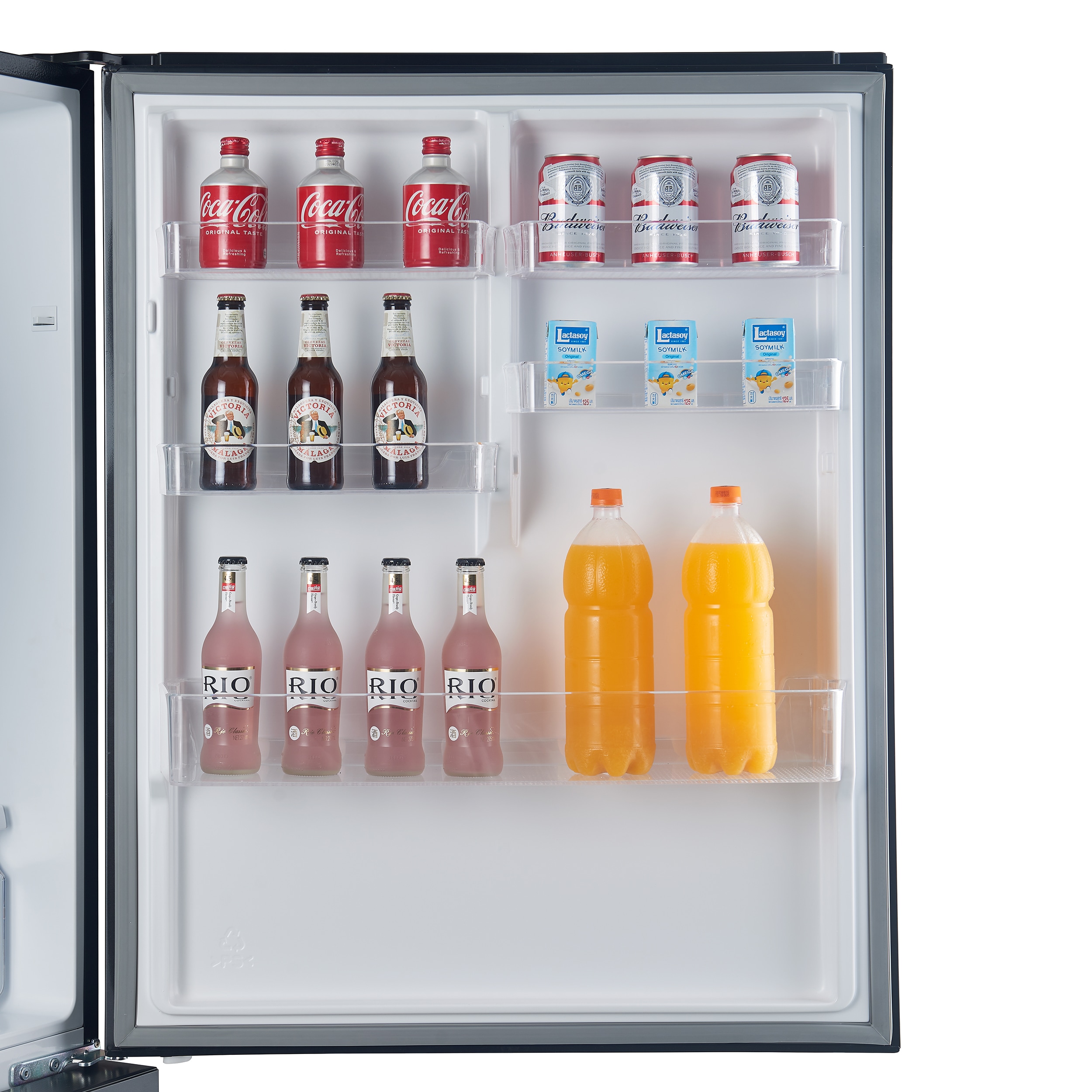 Refrigerador de fondo congelador de estilo italiano FORNO Milano Espresso de 17.2 pies cúbicos en color negro con certificación ENERGY STAR FFFFD1785-31BLK