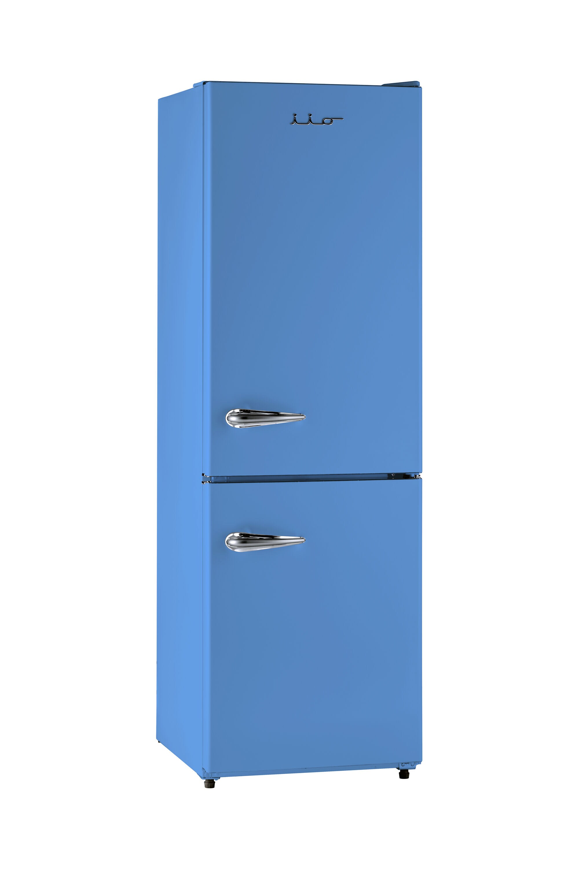 Refrigerador Retro-Mod RM1 de 11 pies cúbicos de profundidad estándar con congelador inferior color azul claro certificado ENERGY STAR ALBR1372LB-R