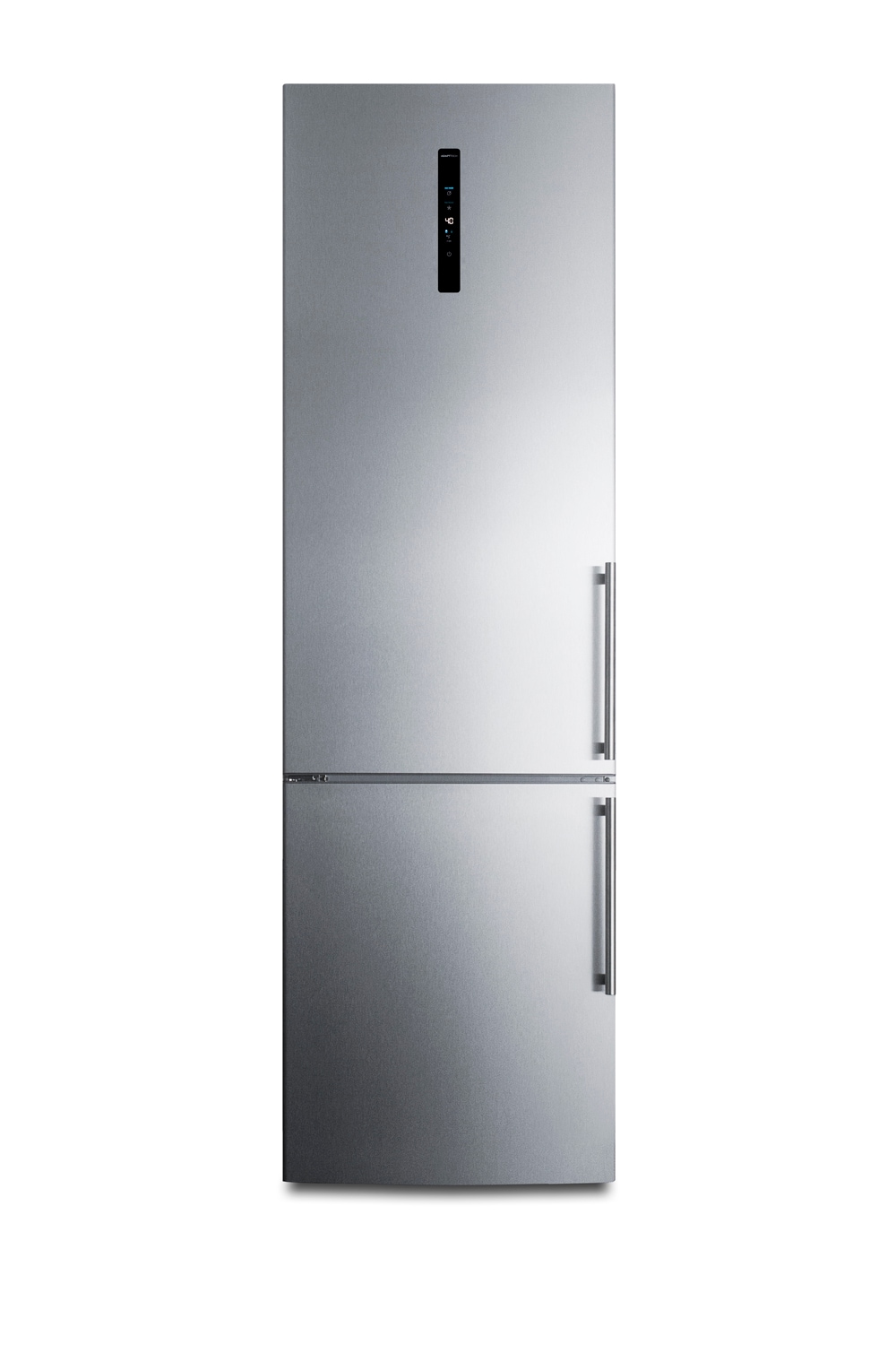 Refrigerador Summit de 11.7 pies cúbicos con congelador en la parte inferior y profundidad de mostrador, puertas de acero inoxidable y gabinete gris (certificado ENERGY STAR) FFBF181ES2LHD