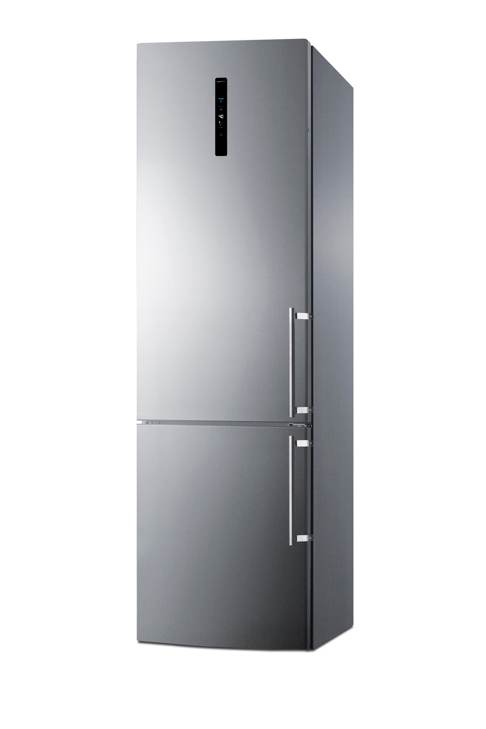 Refrigerador Summit de 11.7 pies cúbicos con congelador en la parte inferior y profundidad de mostrador, puertas de acero inoxidable y gabinete gris (certificado ENERGY STAR) FFBF181ES2LHD