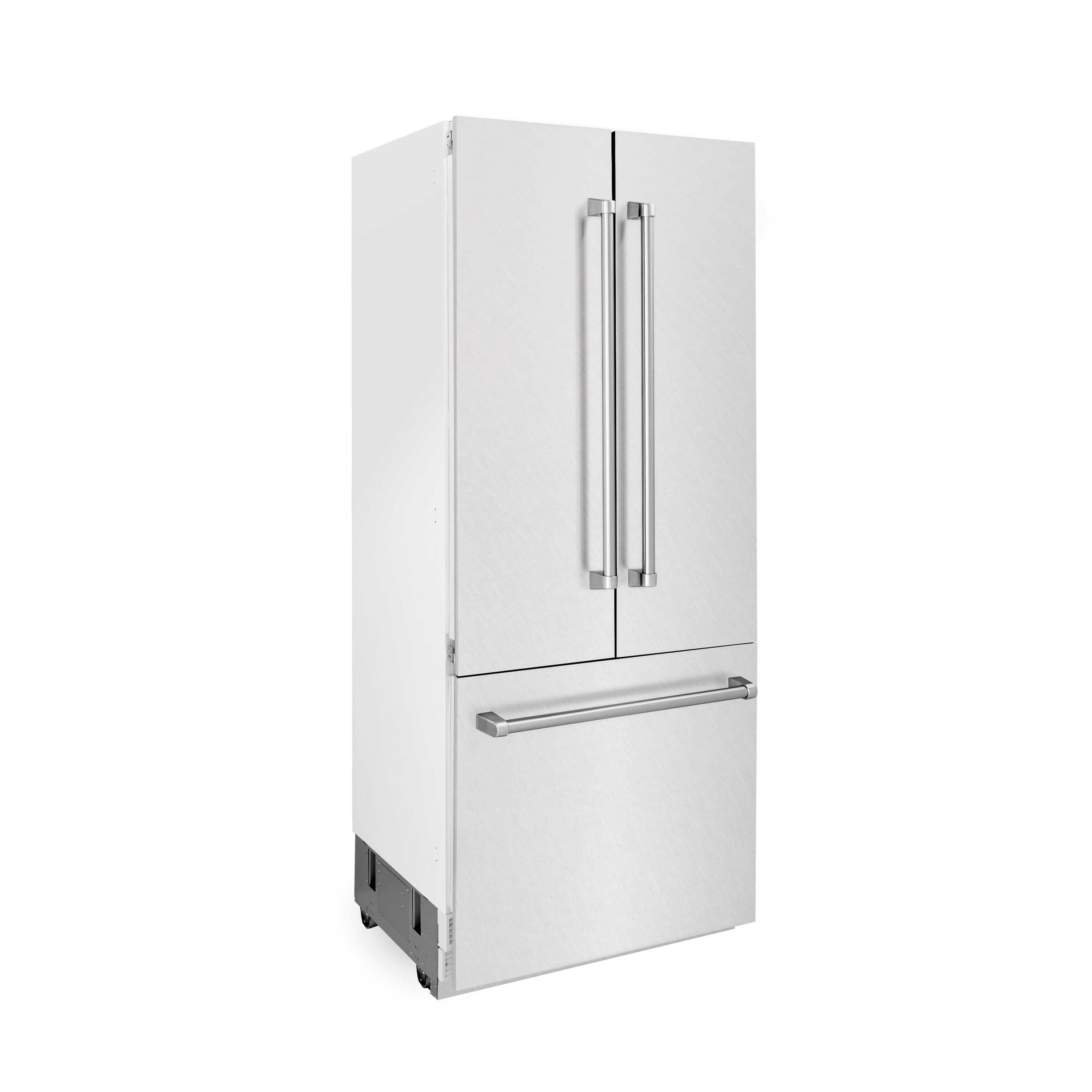 Refrigerador Empotrado con Congelador Inferior y Fabricador de Hielo de Acero Inoxidable Resistente a las Huellas Dactilares de 19.6 pies cúbicos de ZLINE KITCHEN & BATH, Certificado ENERGY STAR RBIV-SN-36
