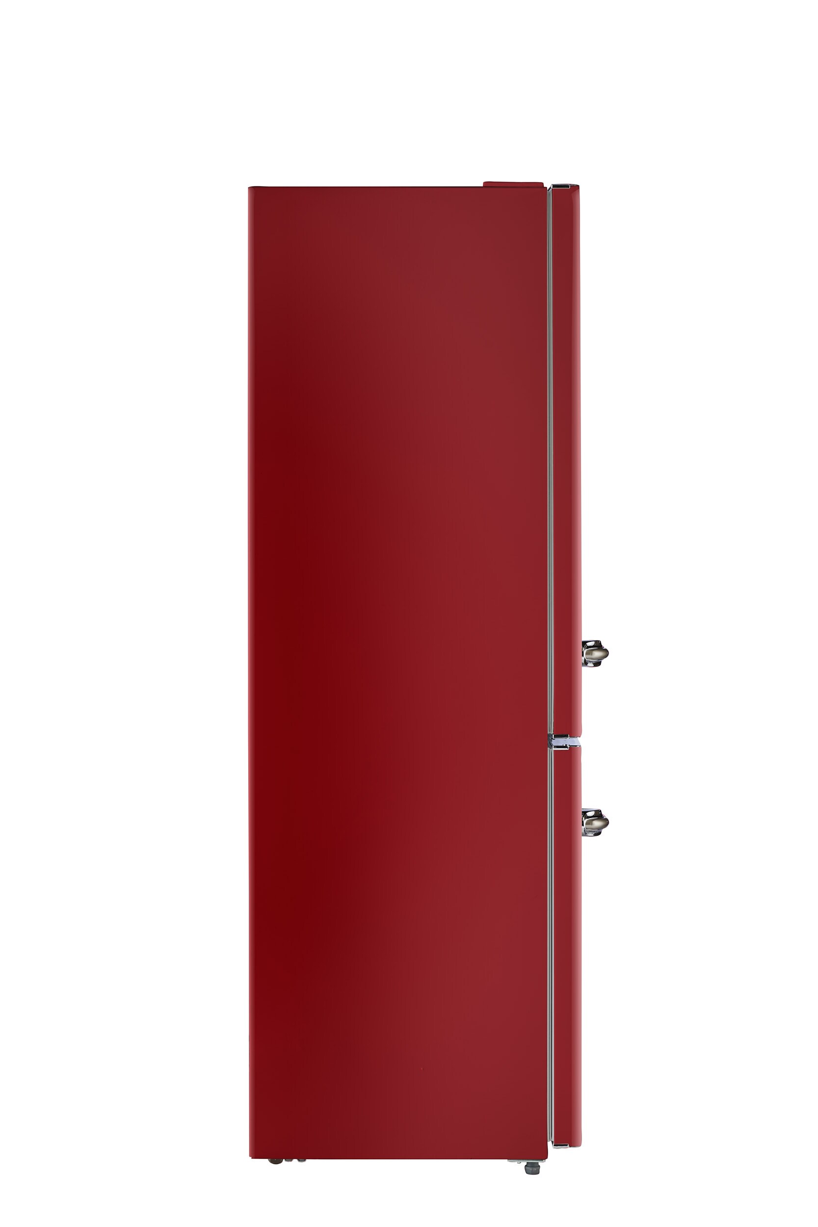 
Refrigerador con congelador inferior estándar de 11 pies cúbicos en color vino tinto retroranchero iio Retro-Mod RM1 con certificación ENERGY STAR ALBR1372R-L