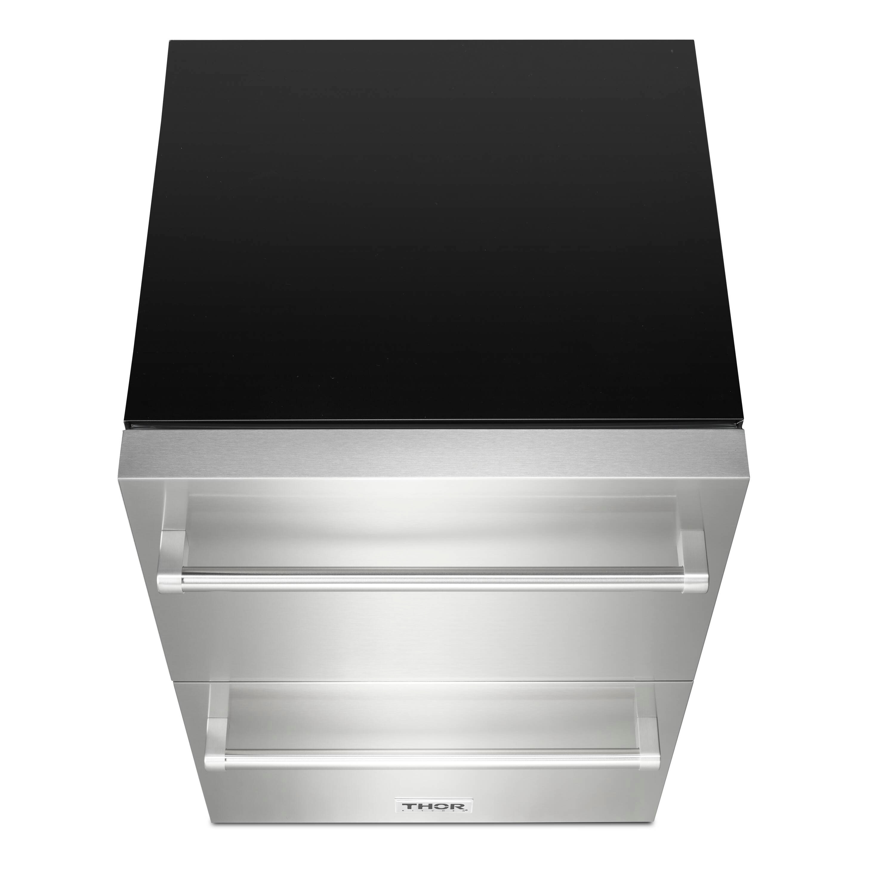 Refrigerador de cajón empotrable o de pie de 24 pulgadas con 2 cajones, de acero inoxidable