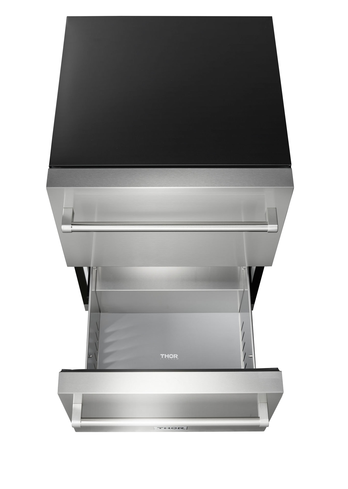 Refrigerador de cajón empotrable o de pie de 24 pulgadas con 2 cajones, de acero inoxidable