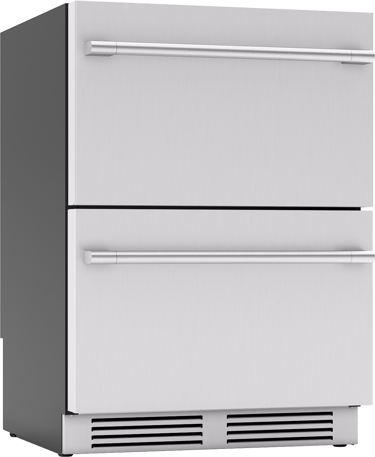 Refrigerador empotrado de 24 pulgadas de doble zona con 2 cajones Zephyr Presrv (Acero inoxidable)