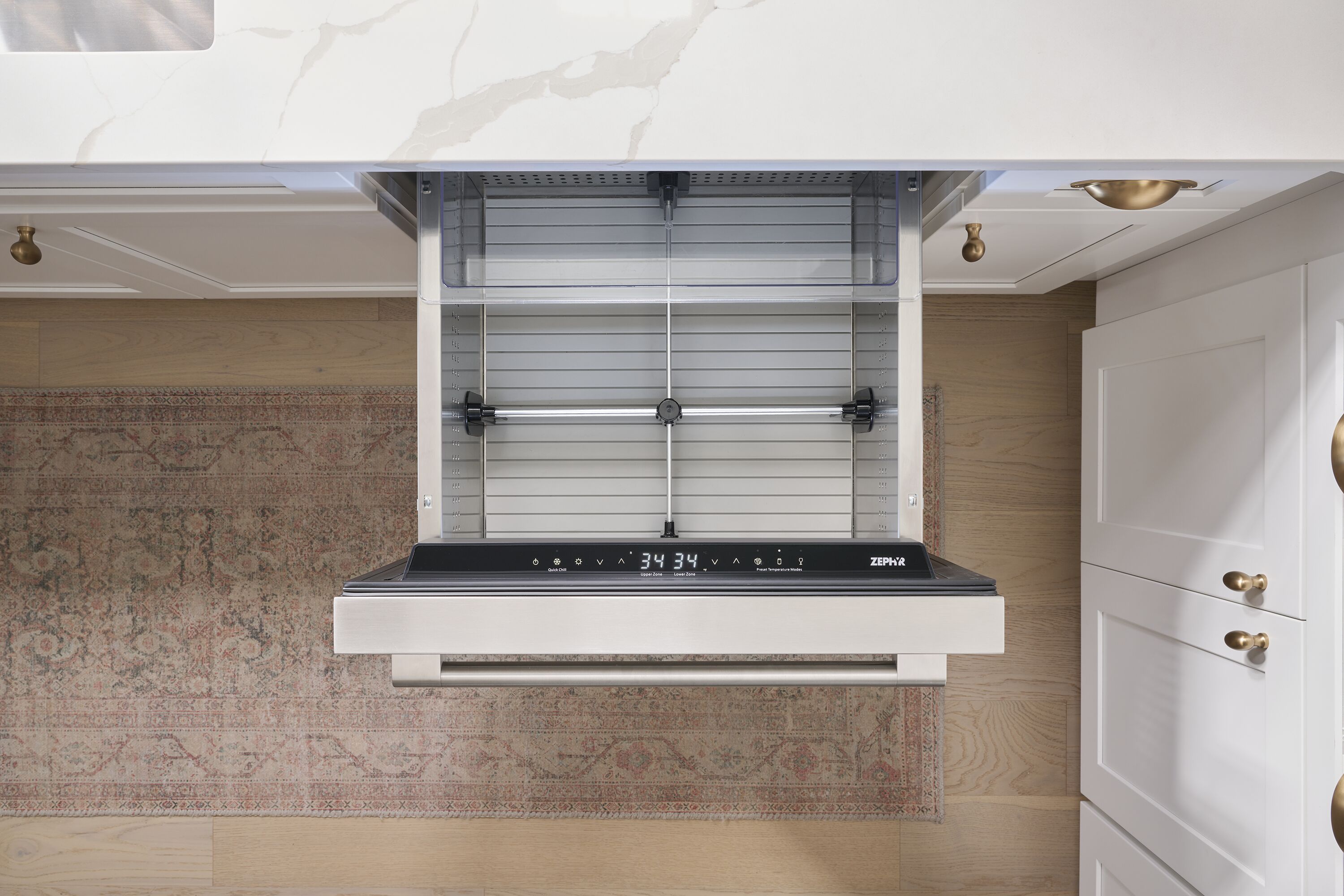 Refrigerador empotrado de 24 pulgadas de doble zona con 2 cajones Zephyr Presrv (Acero inoxidable)