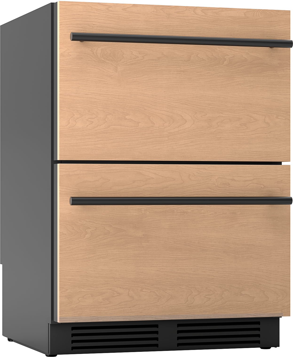 Refrigerador empotrable de 2 cajones de doble zona de 24 pulgadas Zephyr Presrv (Listo para paneles)