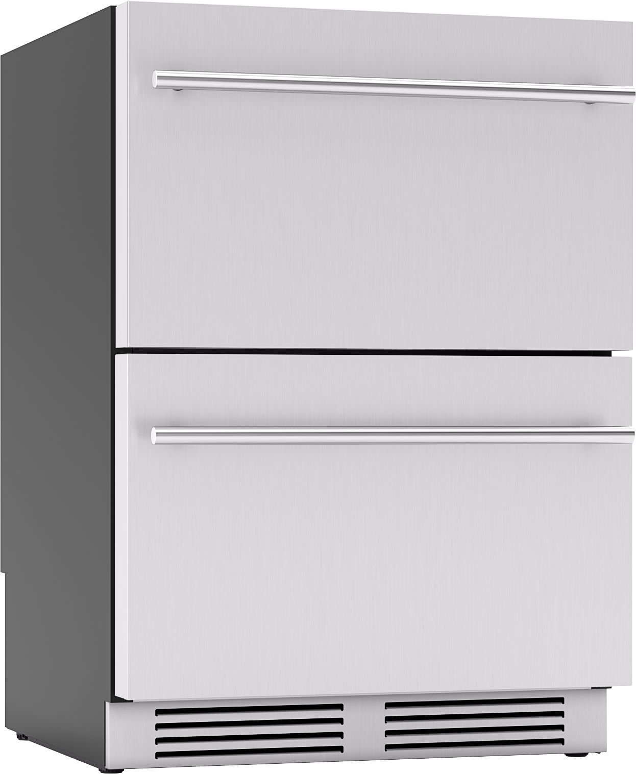 Refrigerador empotrado de 24 pulgadas con 2 cajones de acero inoxidable de zona única por Zephyr Presrv