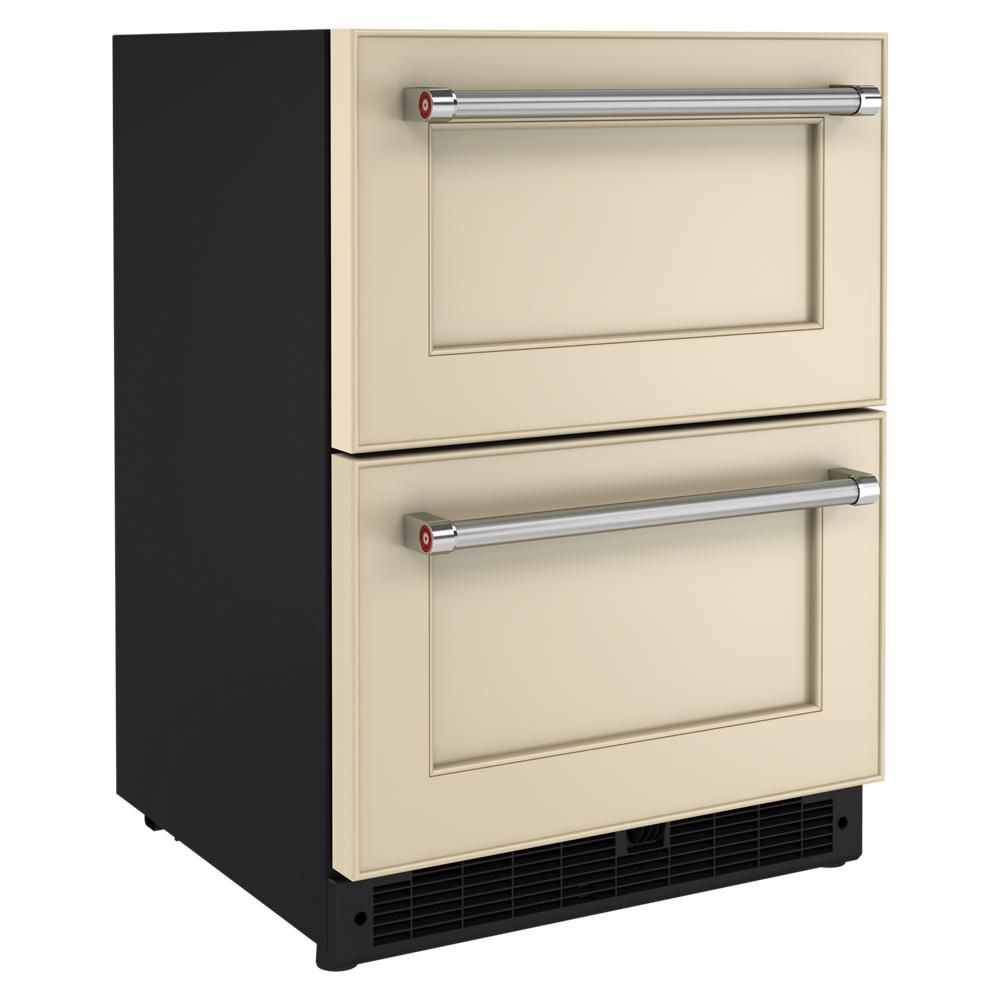 Refrigerador empotrado de dos cajones de 24 pulgadas de KitchenAid (listo para colocar panel) KUDR204KPA