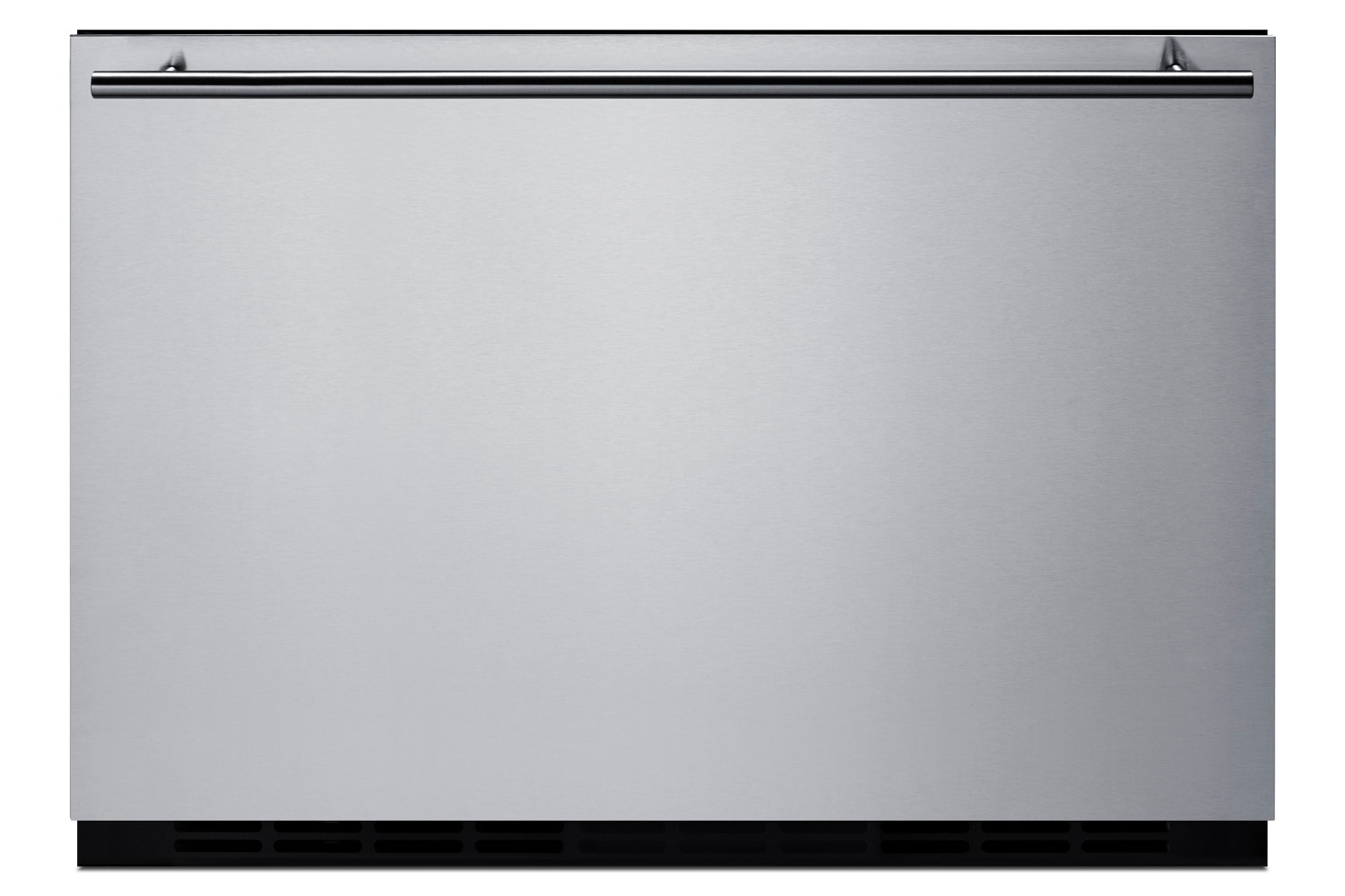 Refrigerador de Cajón de 24 Pulgadas Empotrable o Independiente de Summit Appliance (panel de acero inoxidable listo para la instalación / gabinete negro) SDR24