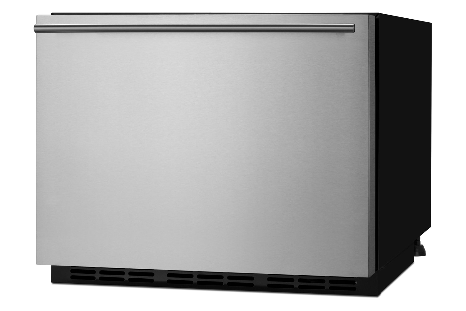 Refrigerador de cajón empotrable/independiente de 22 pulgadas de Summit Appliance (Panel frontal de acero inoxidable listo para pintar/negro) FF12DROS